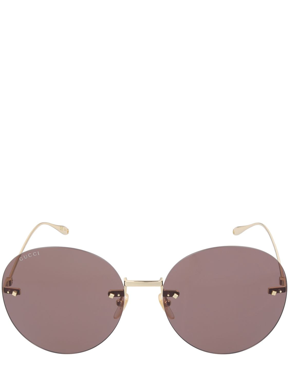 gucci 60mm round sunglasses