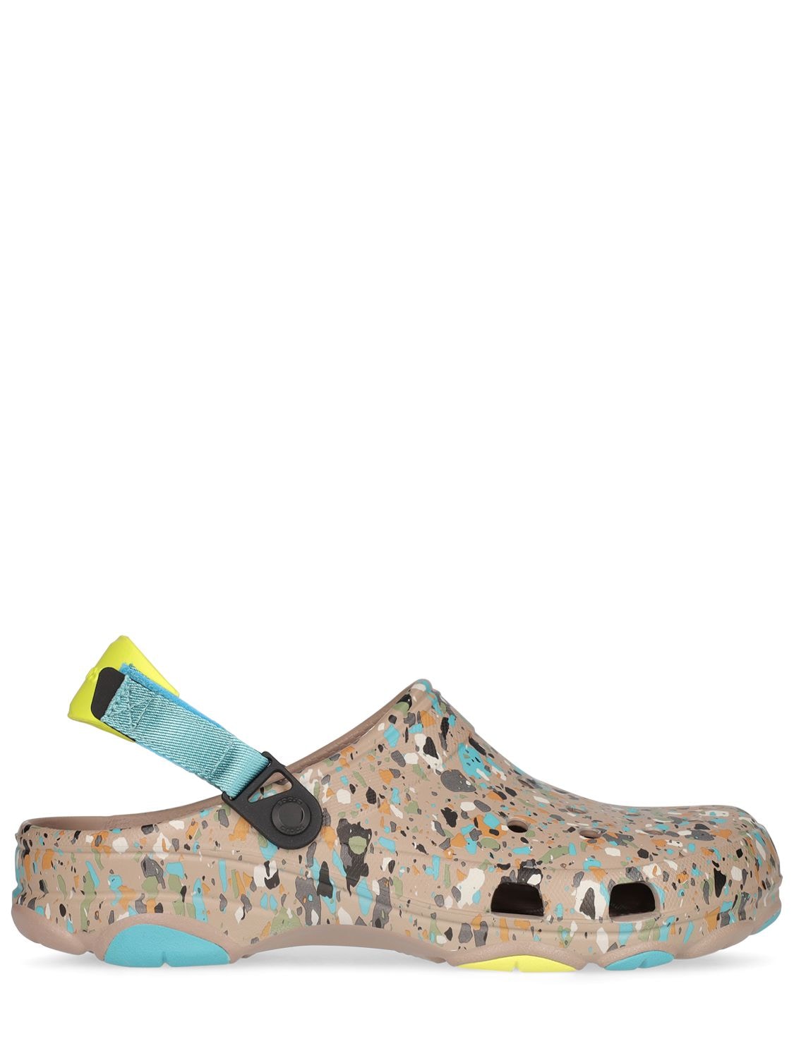 CROCS CLASSIC TERRAZZO PRINTED SANDALS