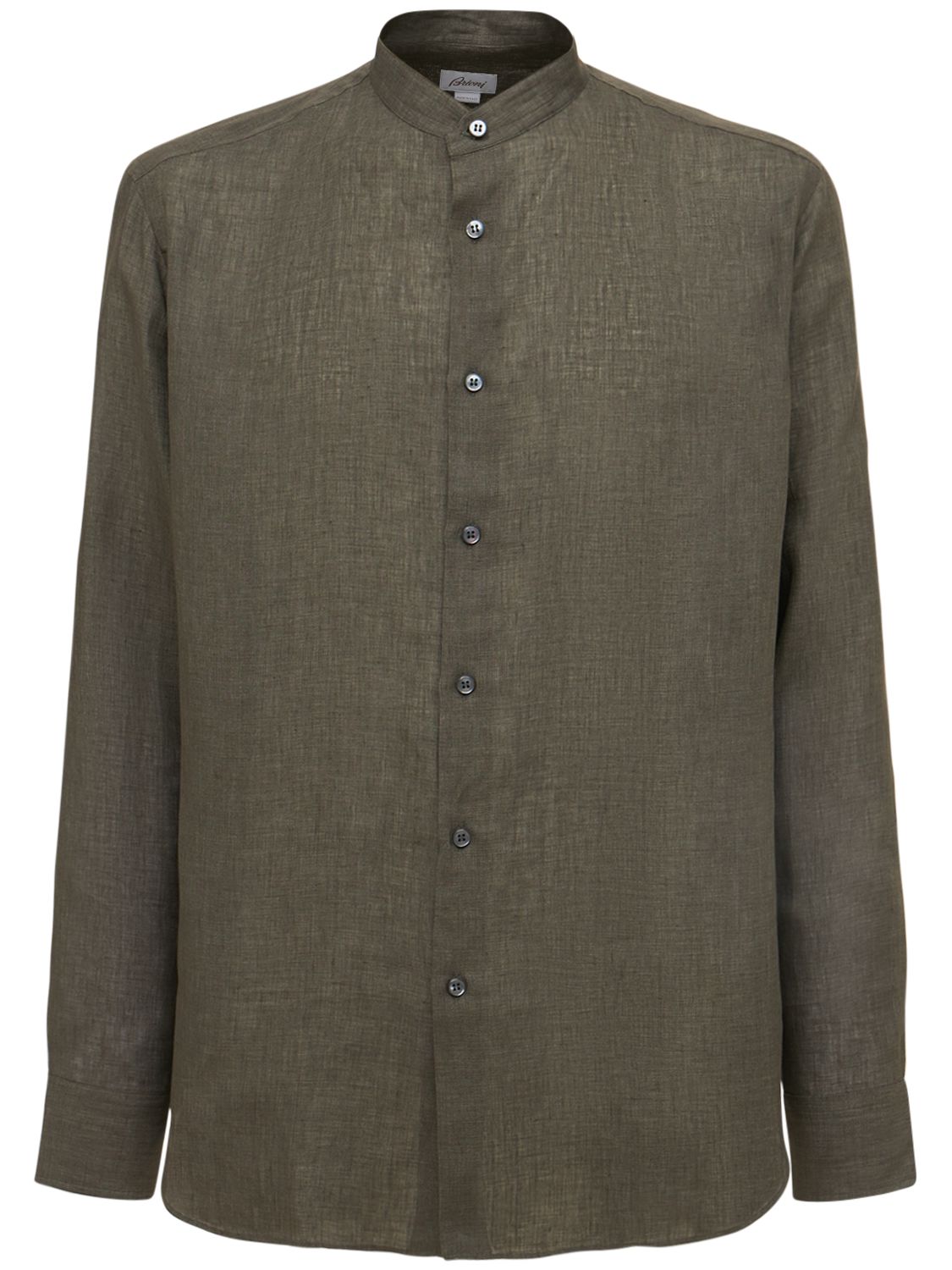 Brioni - Linen shirt - Khaki | Luisaviaroma