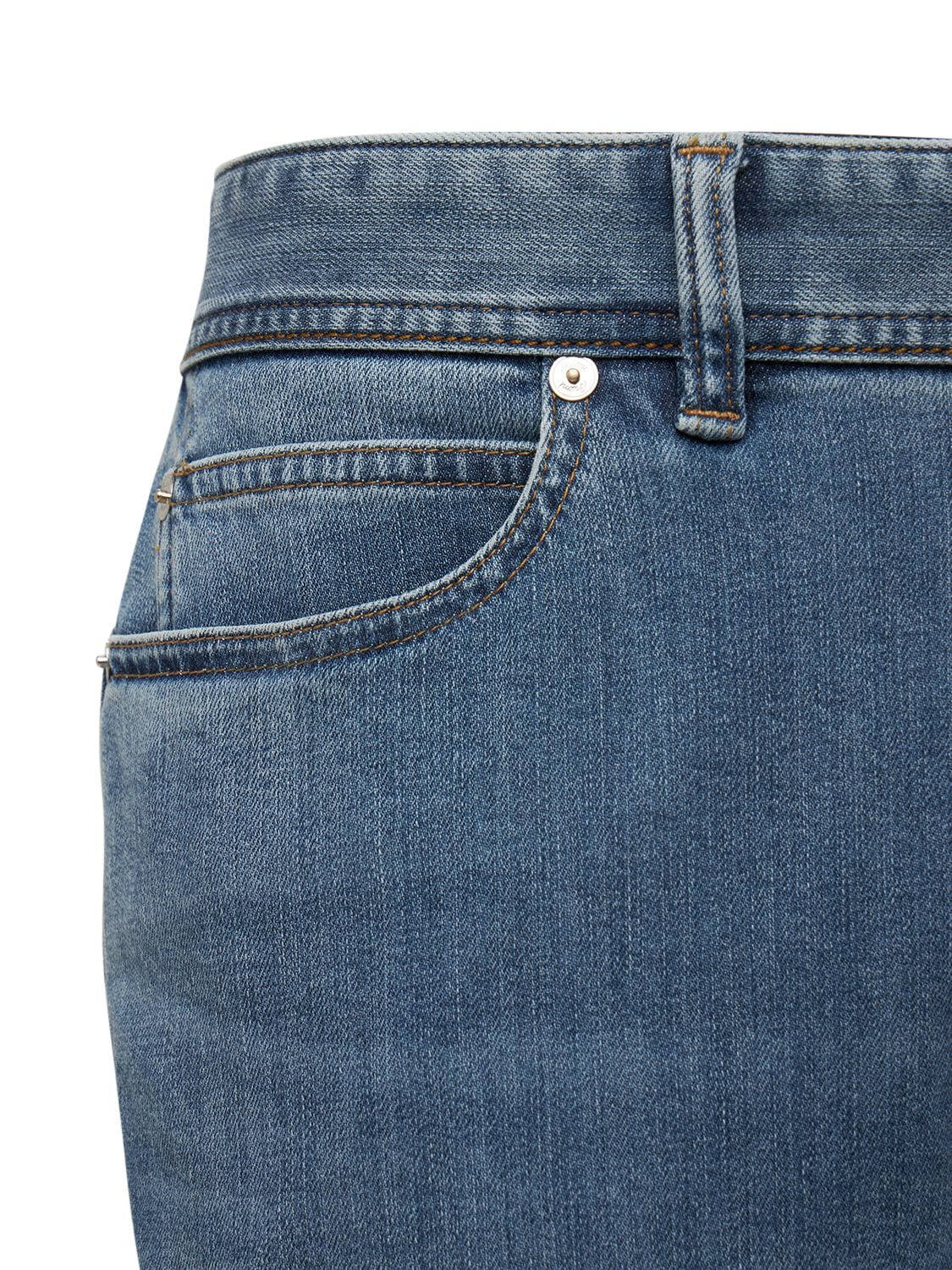 Brioni Aspen Cotton Denim Jeans In Blue | ModeSens