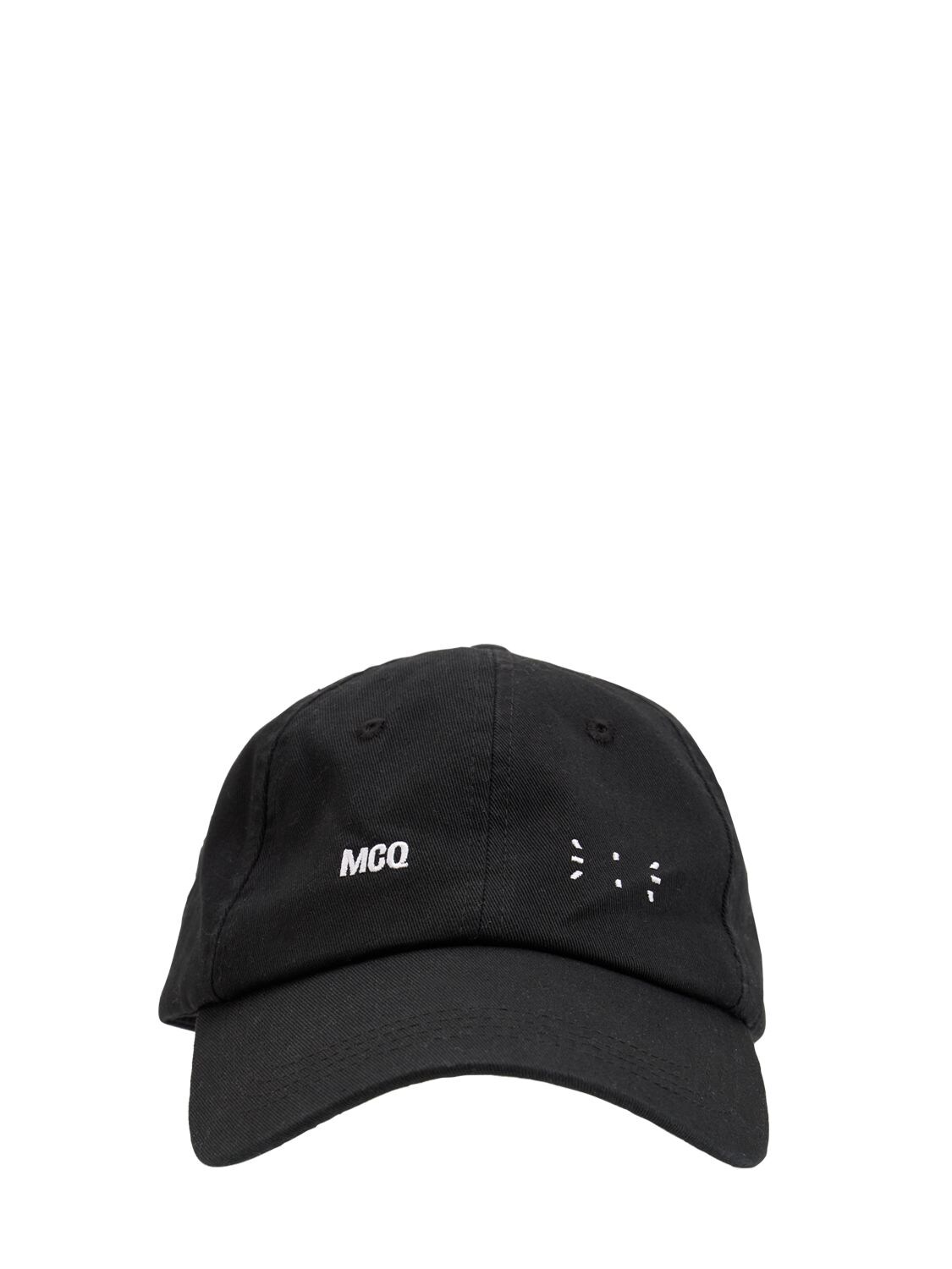 Mcq By Alexander Mcqueen Icon Zero Cotton Baseball Cap In Black