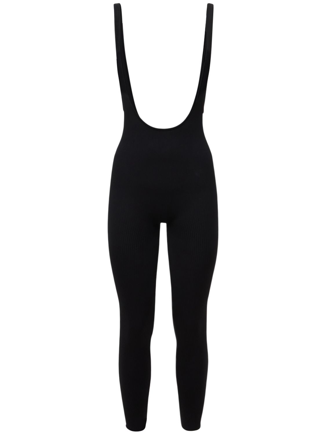 Andreadamo - Ribbed jersey leggings w 