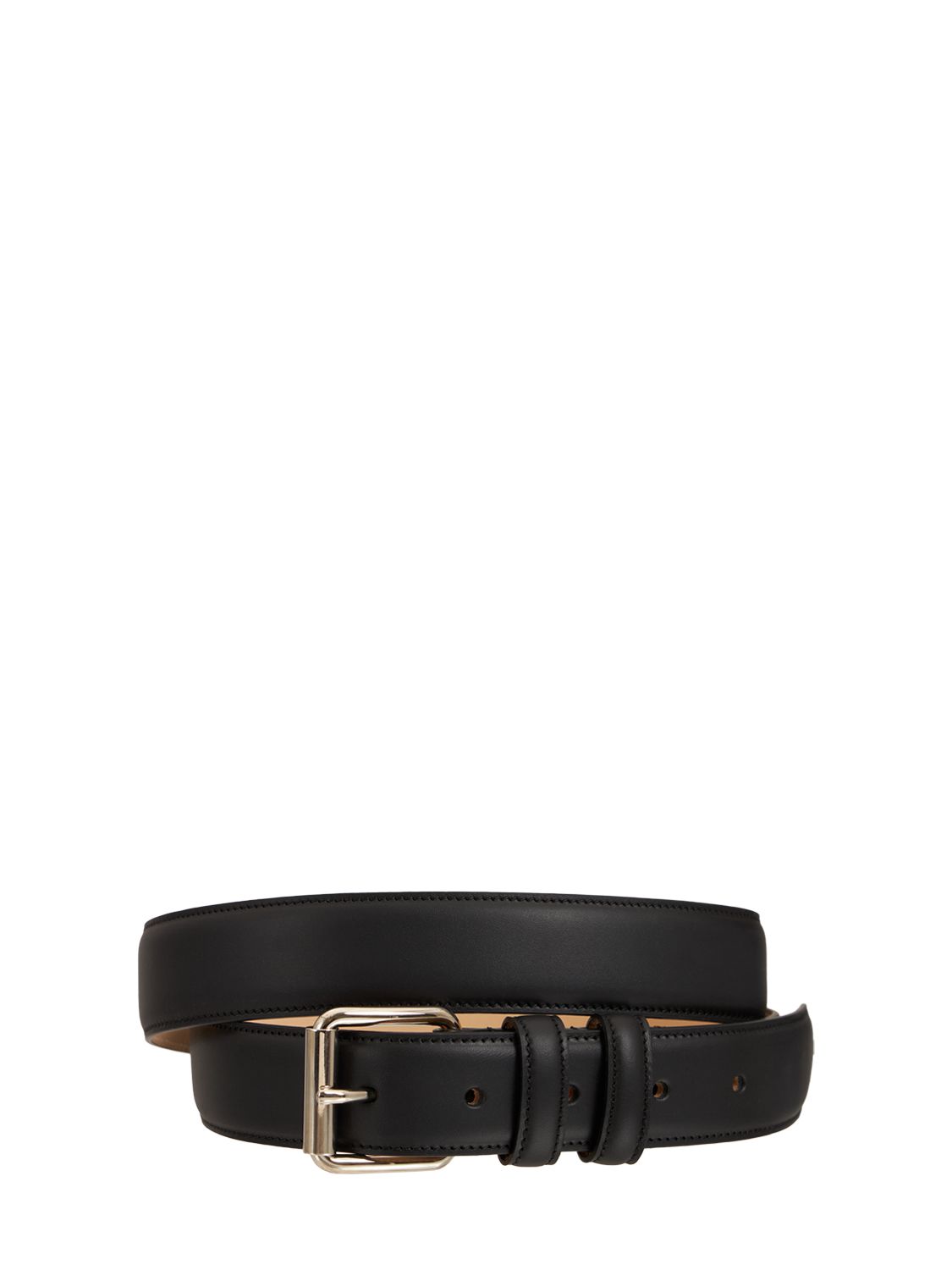 Apc Smooth Leather Belt In Чёрный