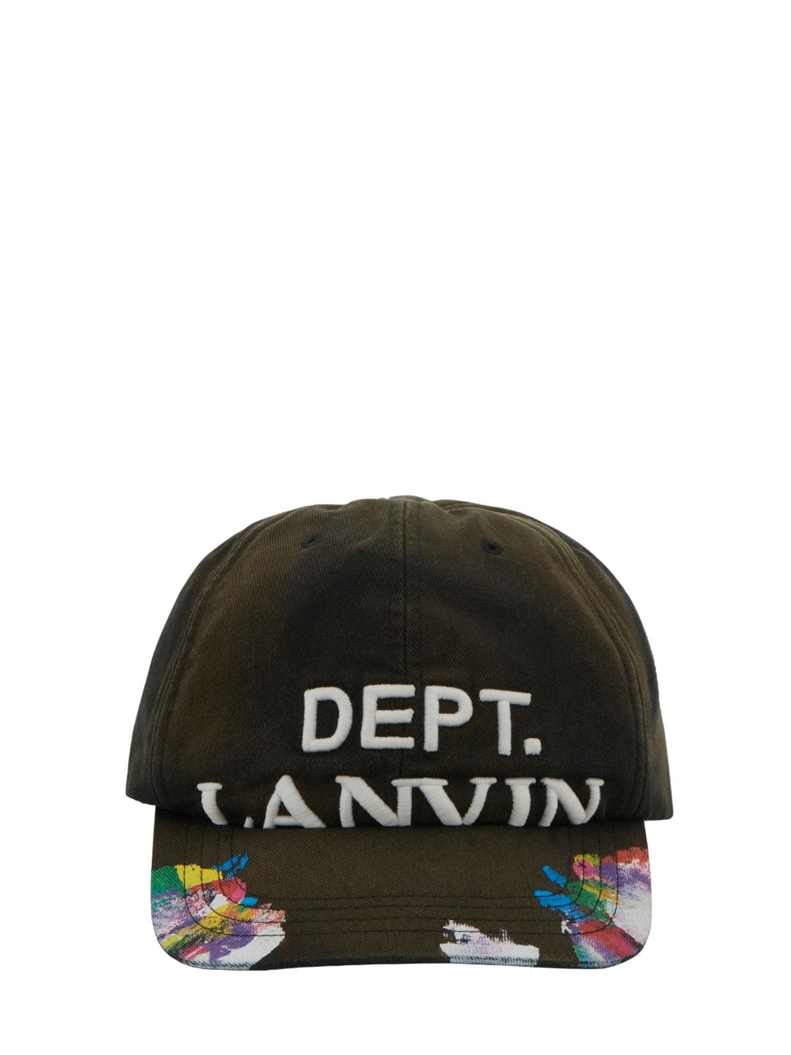 GALLERY DEPT X LANVIN Embroidered Logo Bleached Cotton Cap