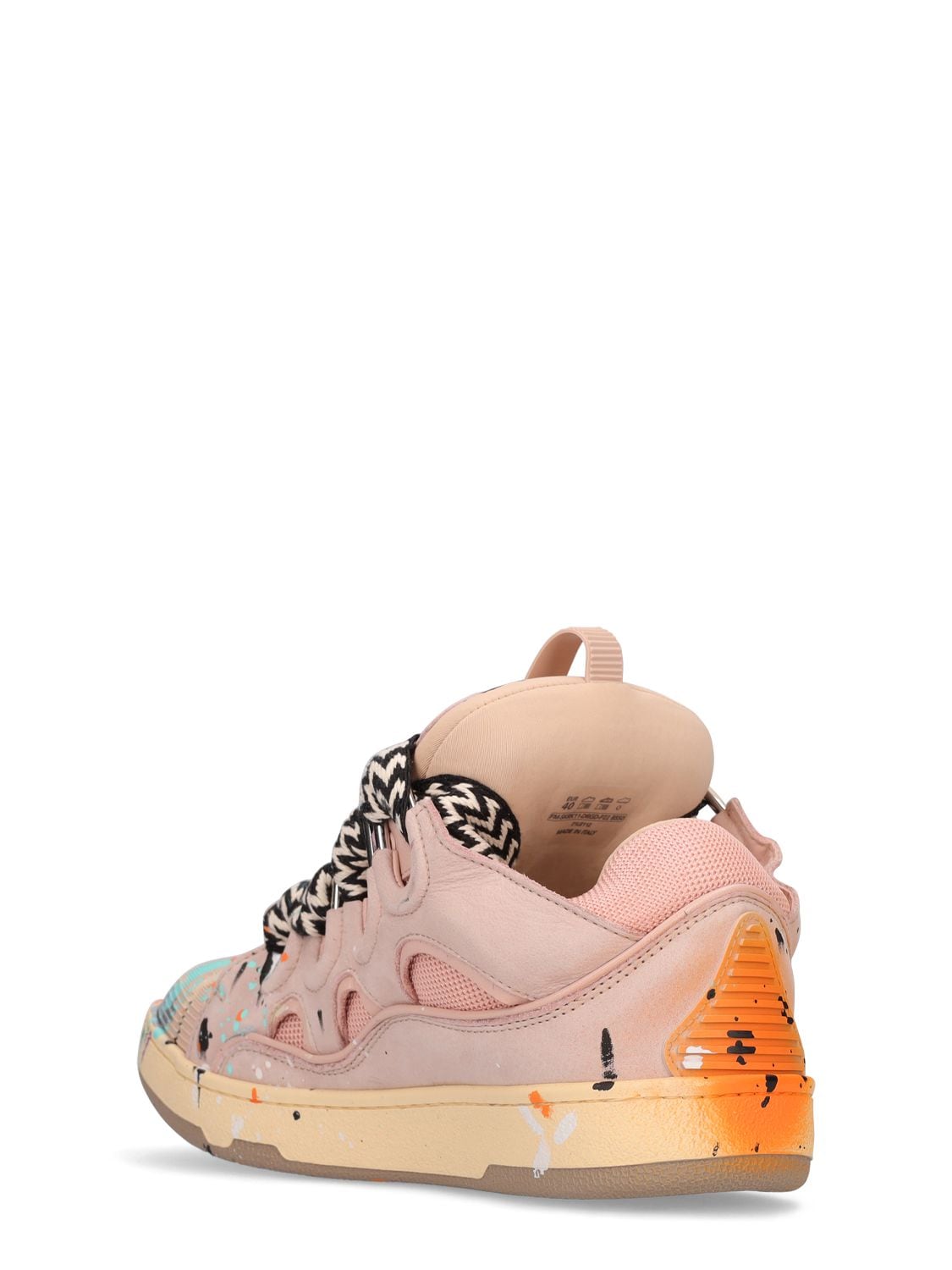 GALLERY DEPT X LANVIN Painted Leather Curb Sneakers | Smart Closet
