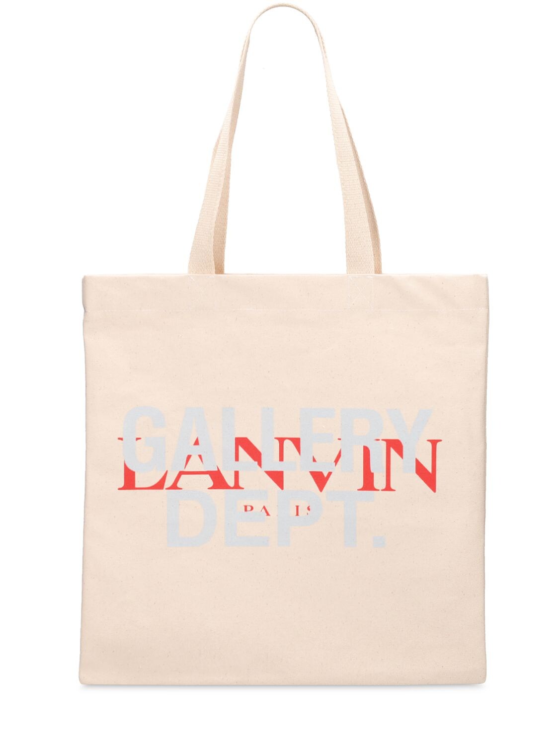 Gallery Dept. X Lanvin Printed Cotton Tote Bag In White | ModeSens