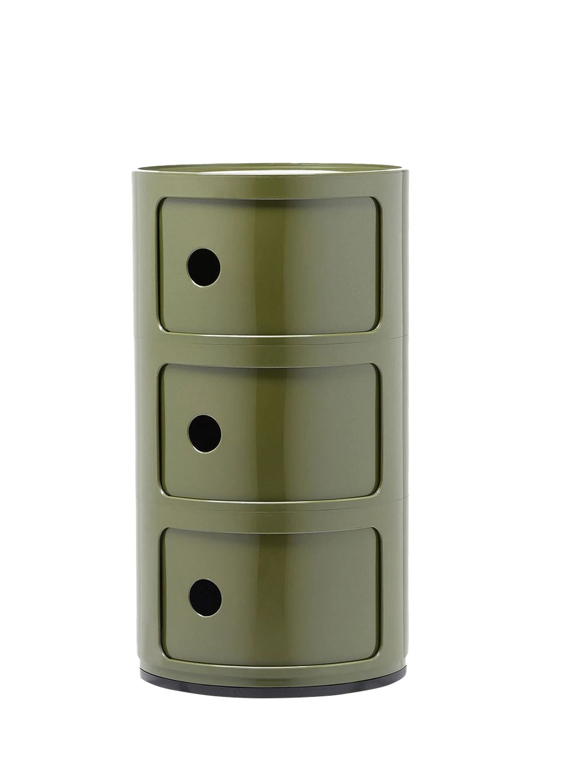 Kartell 3-compartment Componibili Container In Green