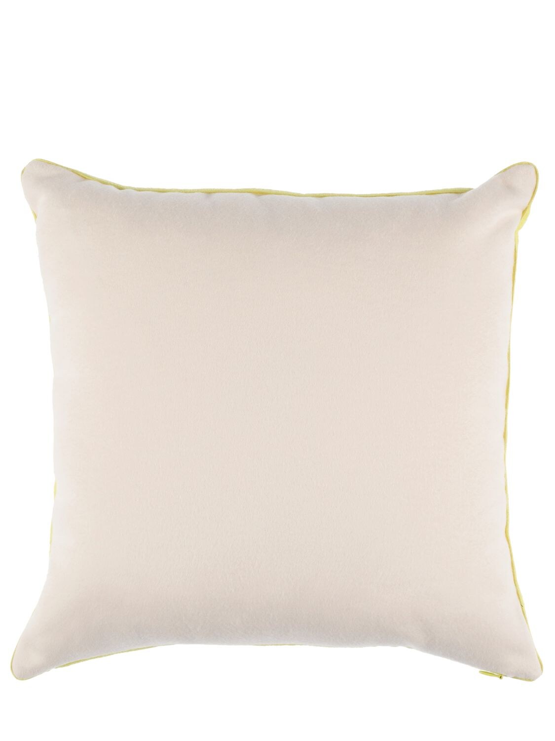 Shop Agnona Cotton Cushion In Limone