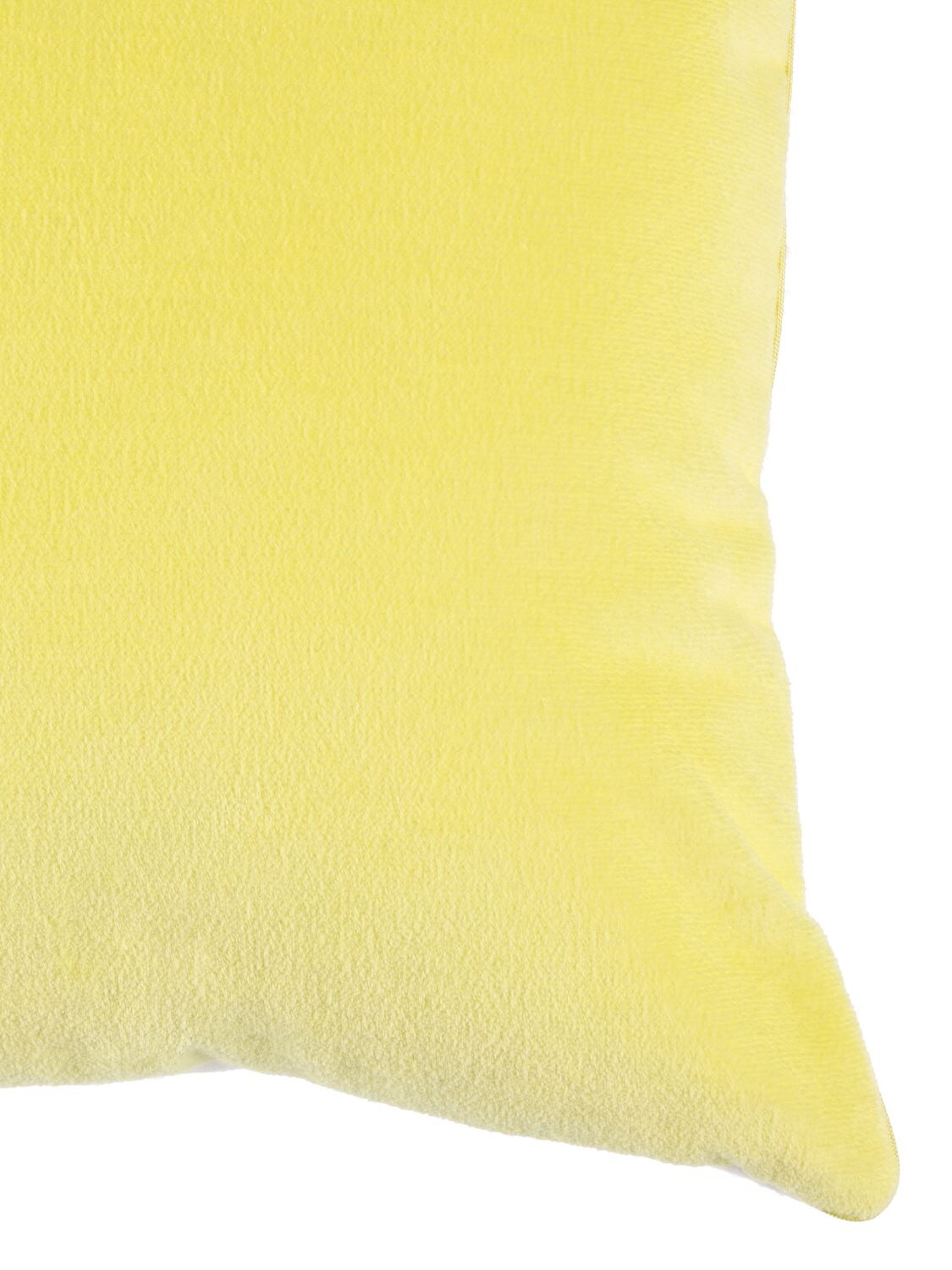 Shop Agnona Cotton Cushion In Limone