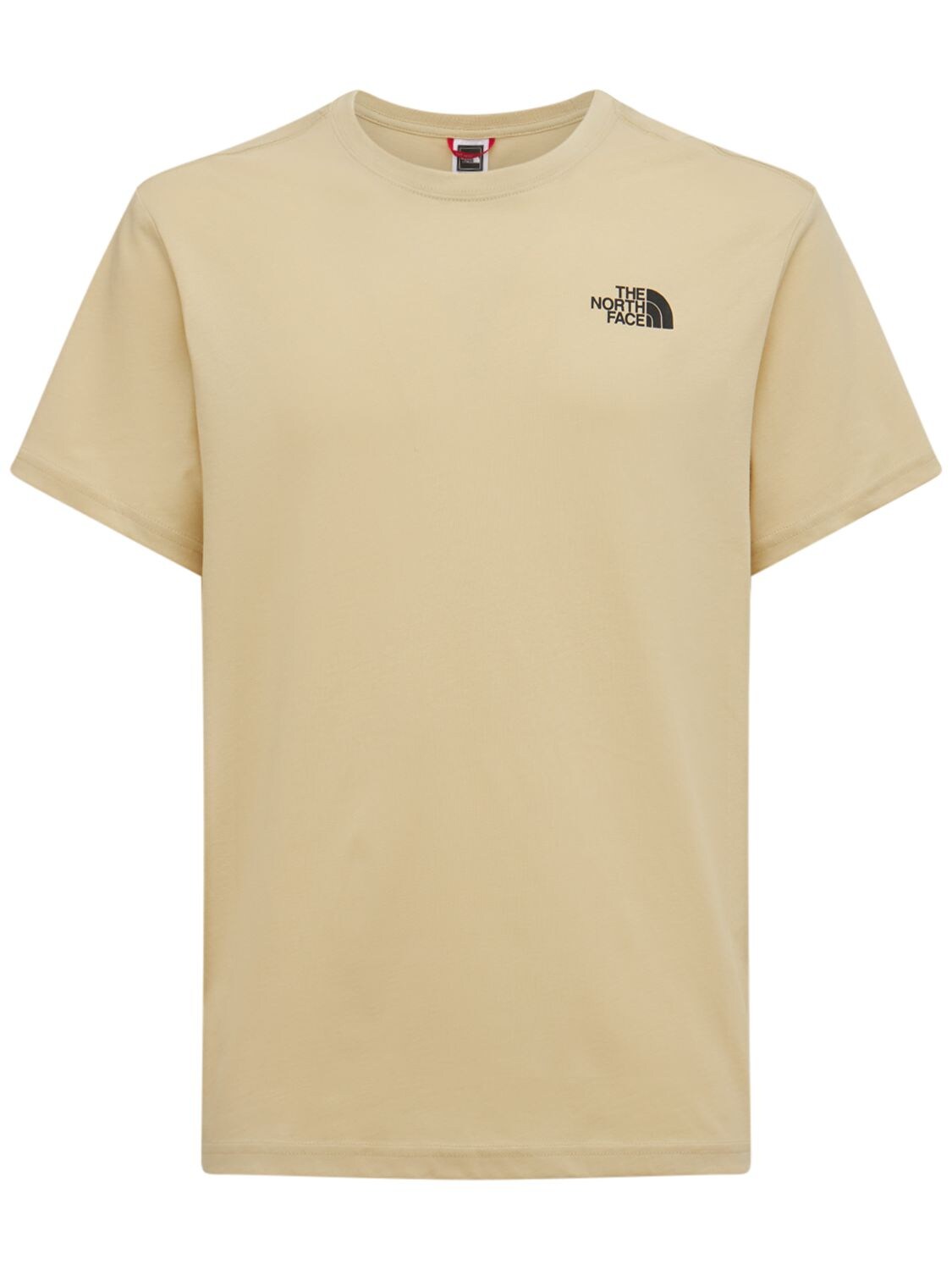 The North Face Red Box Logo Cotton T-shirt In Gravel