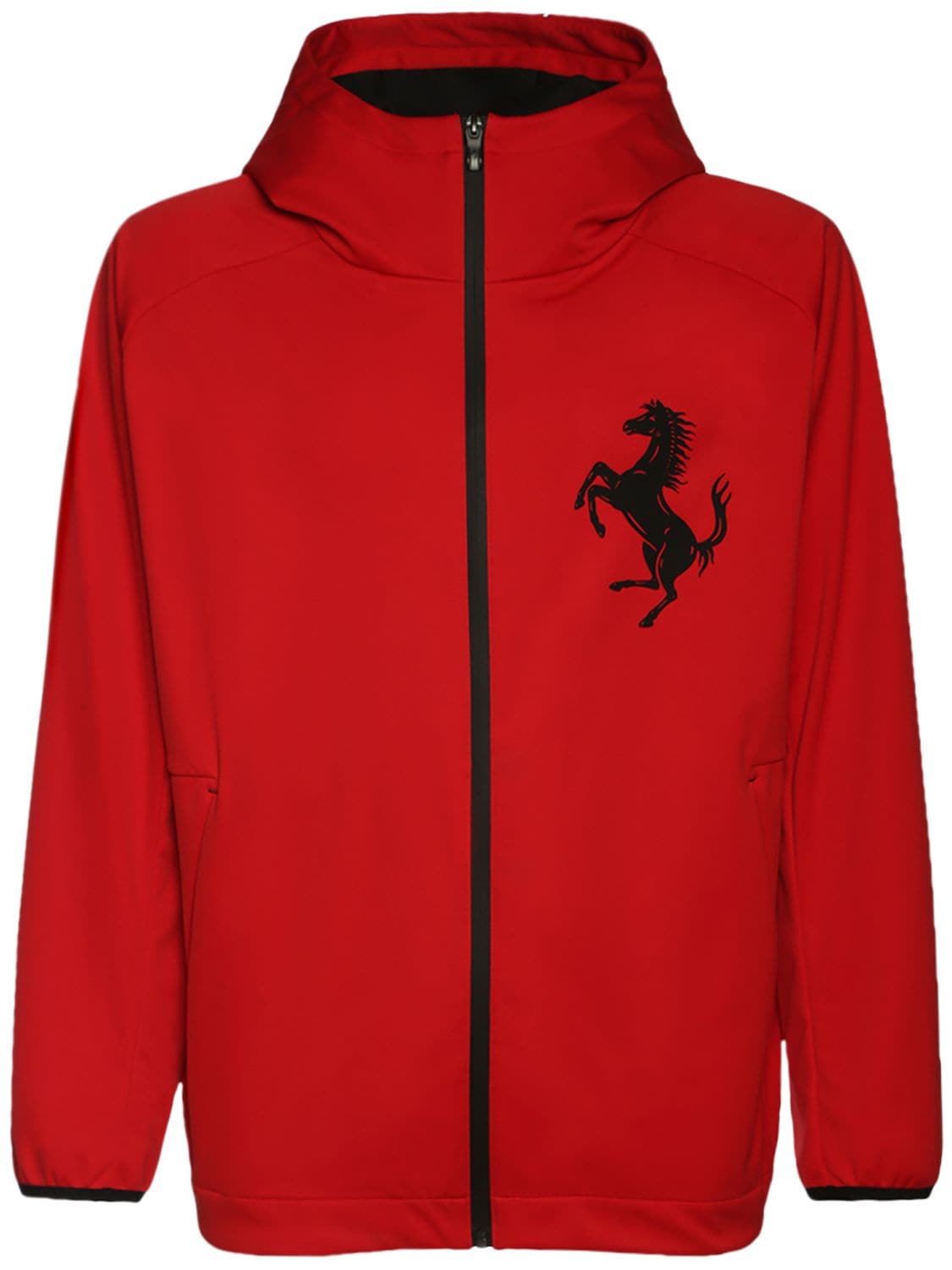 Ferrari Logo Re-softshell Kimono Jacket In 레드