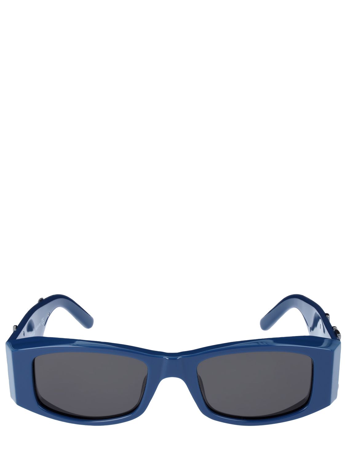 Palm Angels - Angel squared acetate sunglasses - Blue/Black | Luisaviaroma