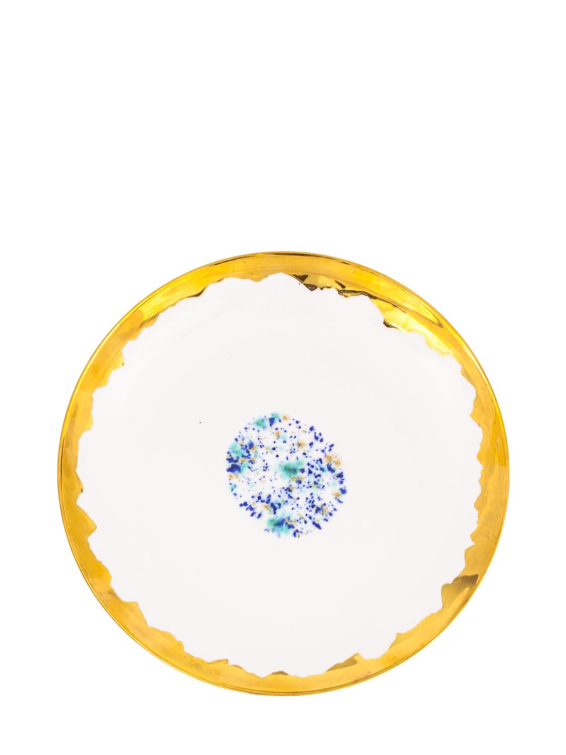 Coralla Maiuri Set Of 2 Dessert Coupe Plates In White