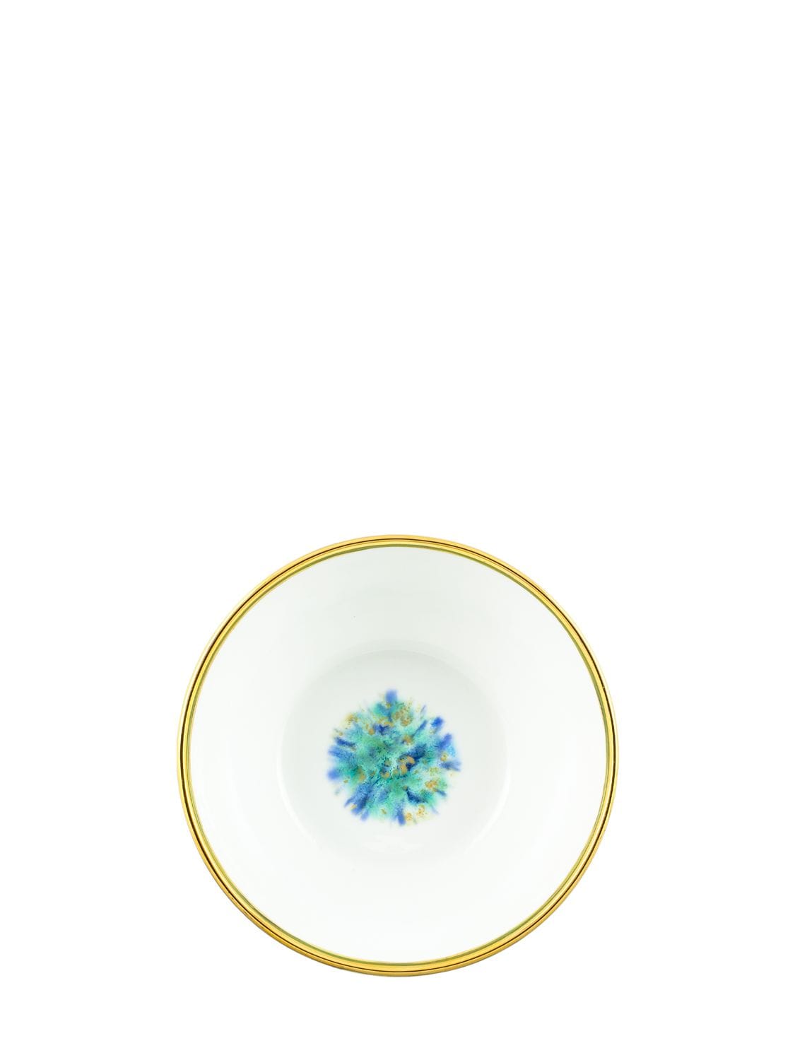 Shop Coralla Maiuri Set Of 2 Blue Marble Fruit Bowls In White