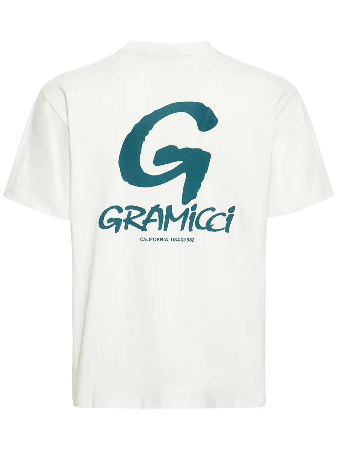 Gramicci Logo Printed T-shirt In White | ModeSens