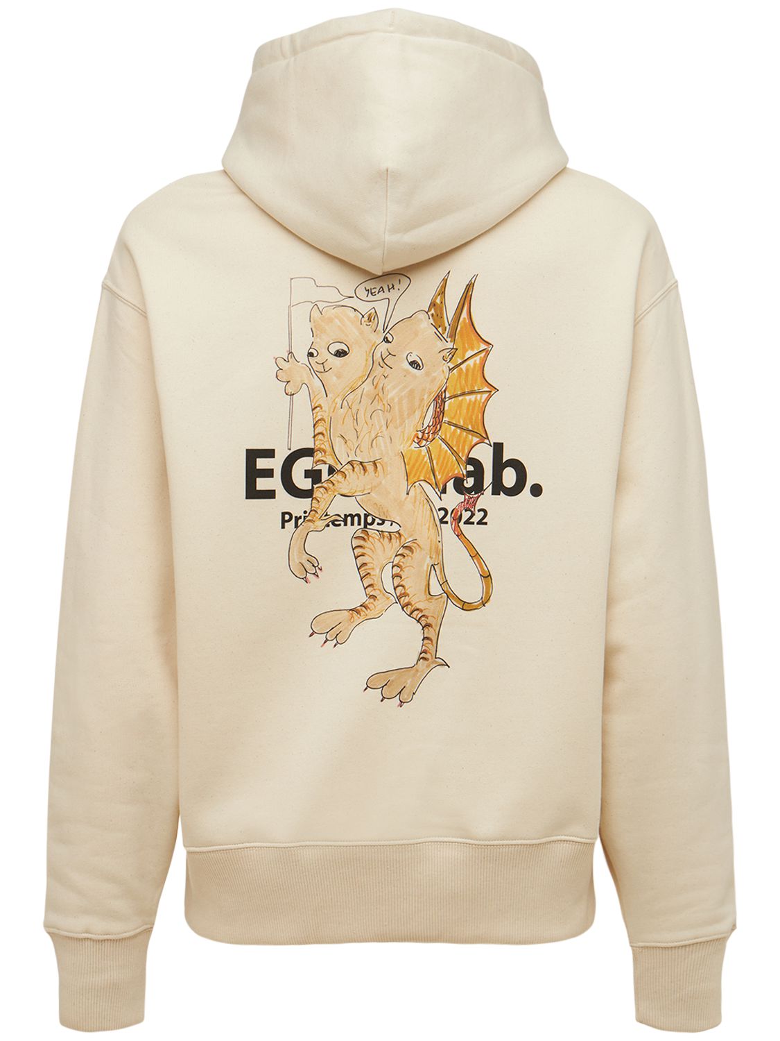 EGONLAB MUMUS PRINTED COTTON BLEND HOODIE