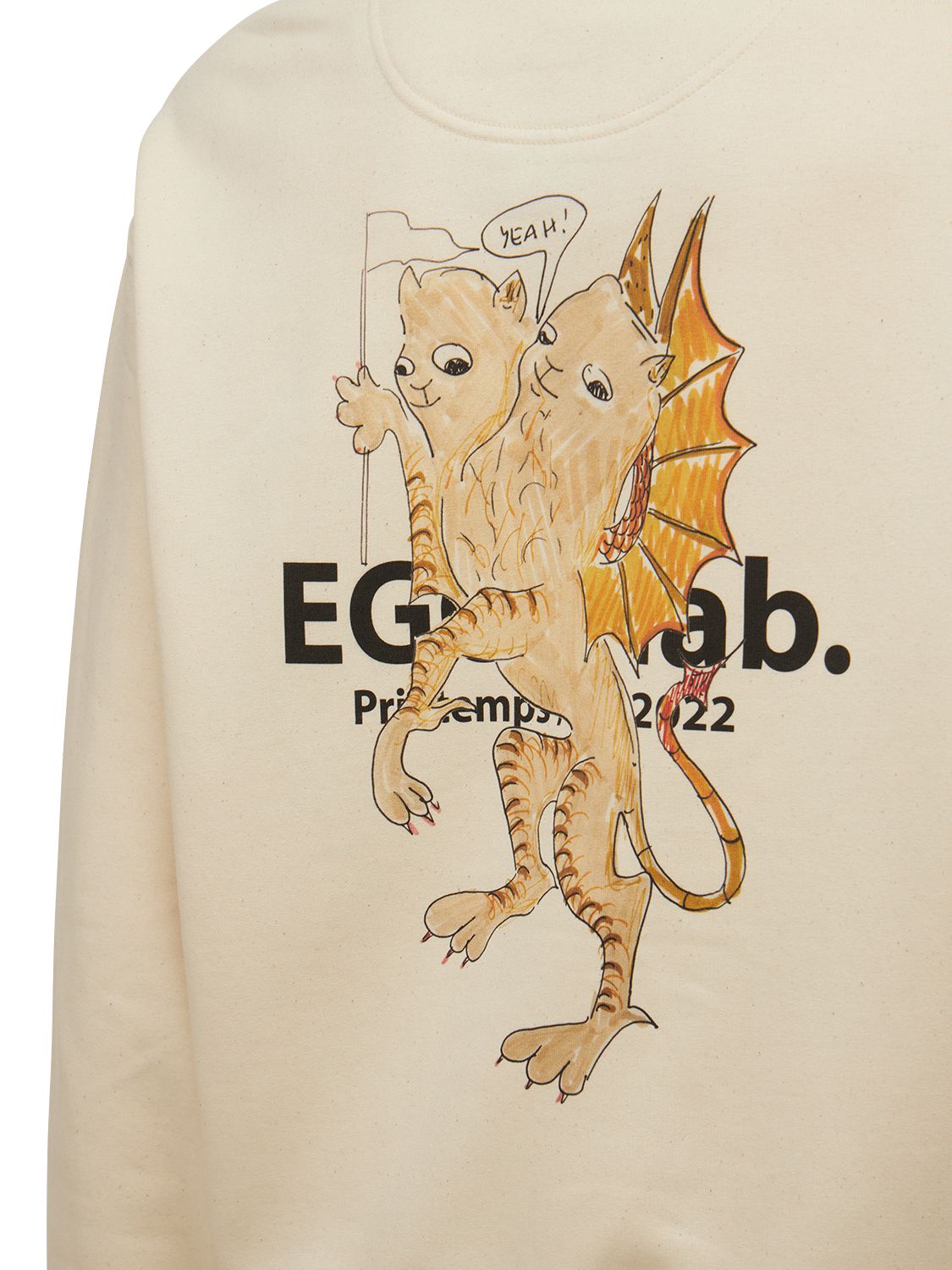 EGONLAB MUMUS PRINTED COTTON BLEND HOODIE