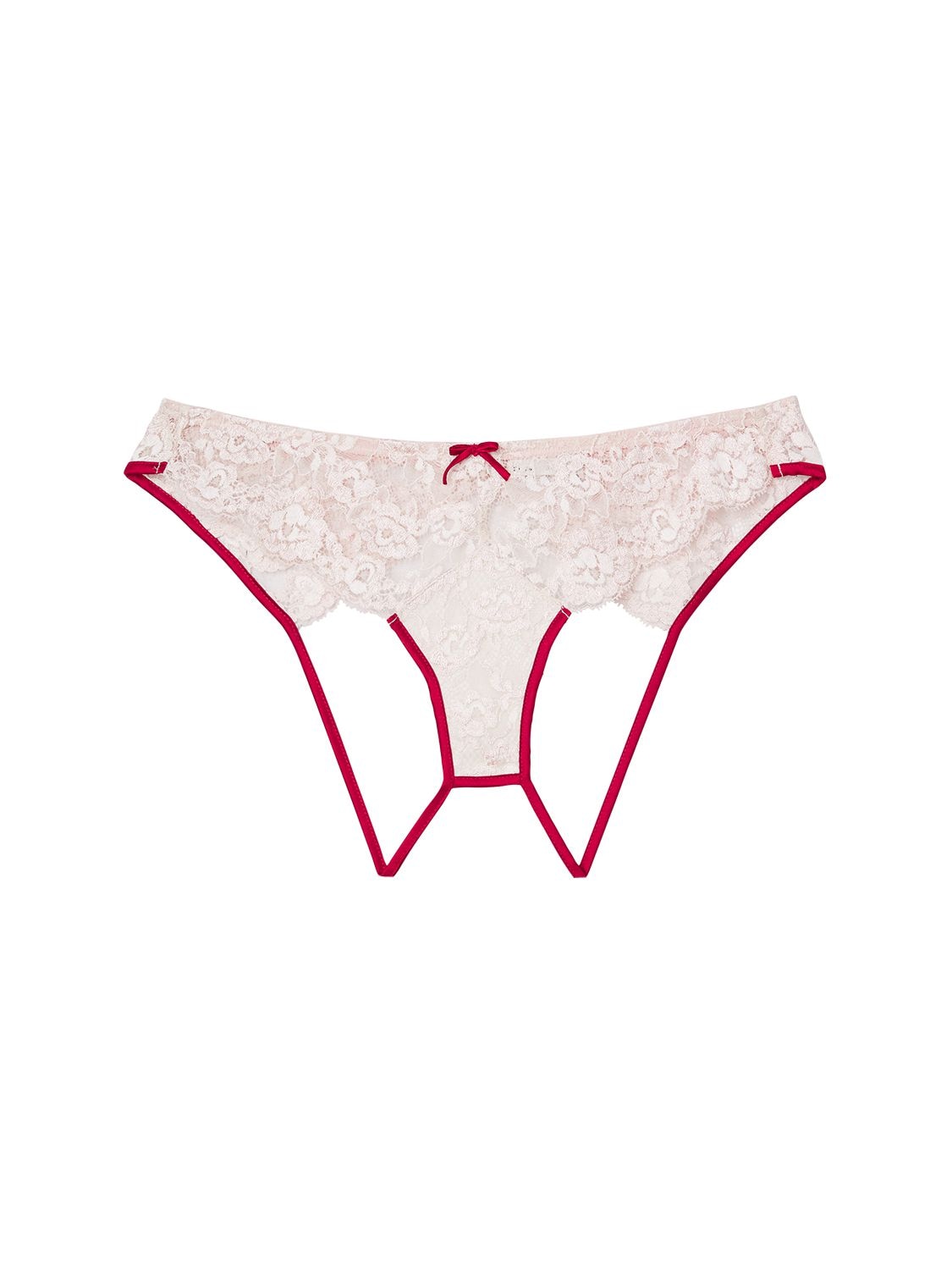 Fleur Du Mal Foxy Lace Ouvert Panty - Farfetch