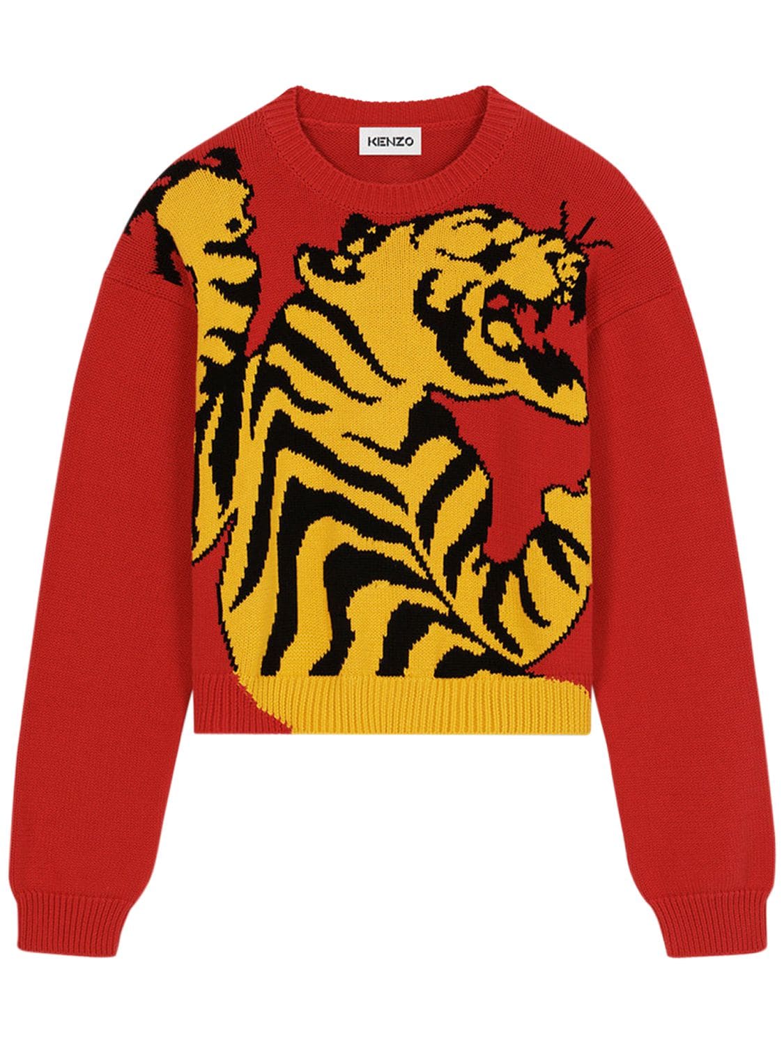 Tiger Knit Cotton Sweater
