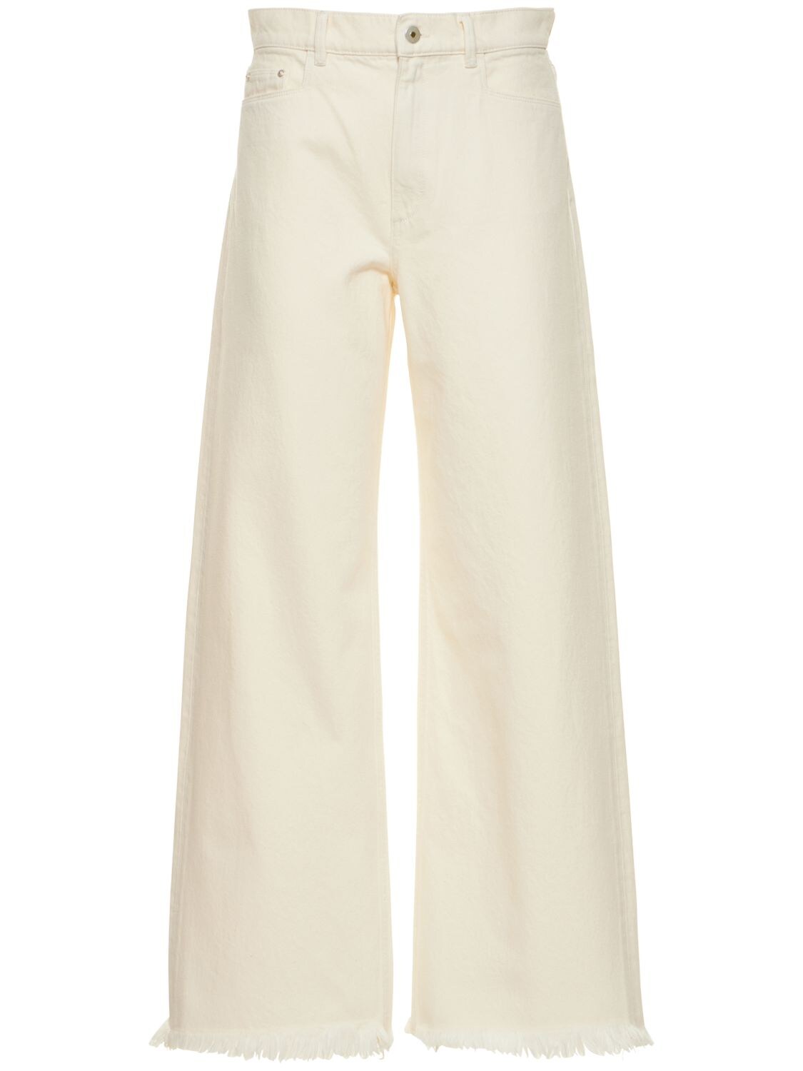 Wandler Magnolia Organic Cotton Denim Jeans In White