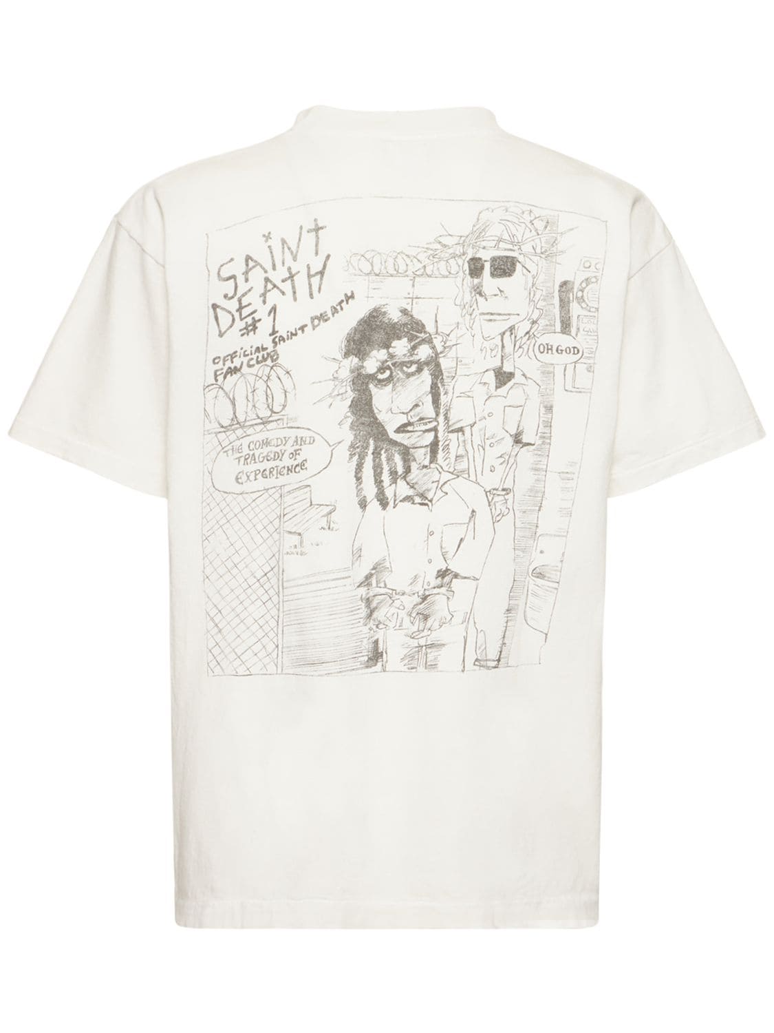 Saint Michael Denim Tears X T-shirt In White | ModeSens