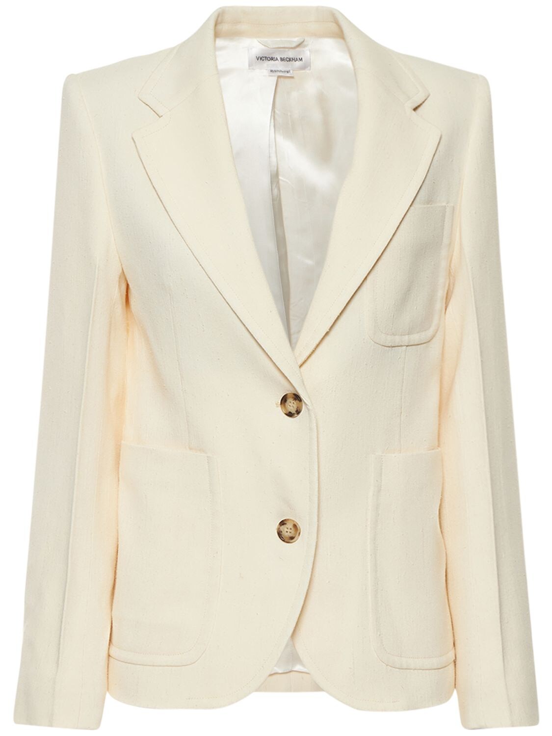 Viscose & Silk Fitted Jacket