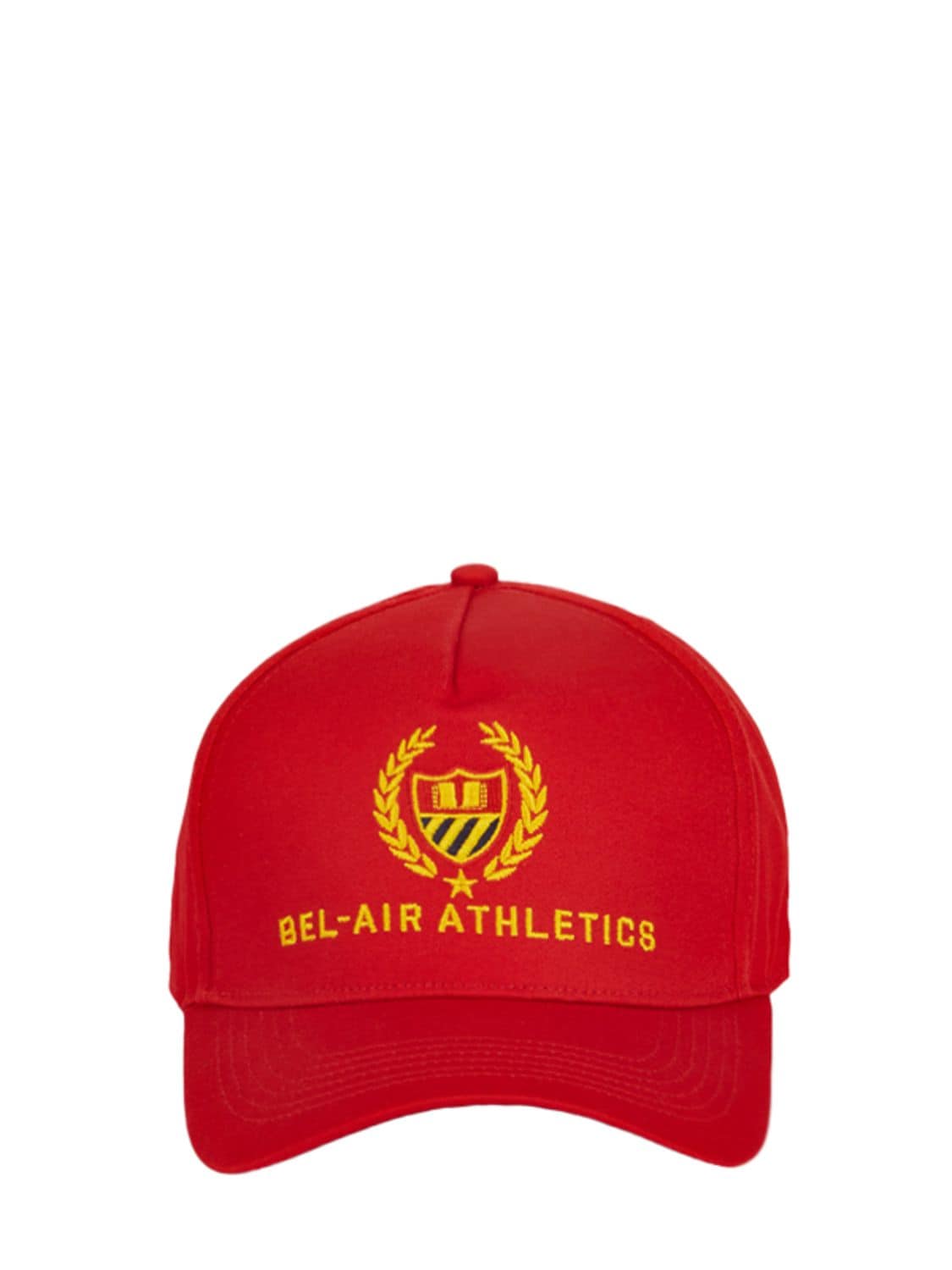 Bel-air Athletics Academy Embroidery Cotton Canvas Cap In Red