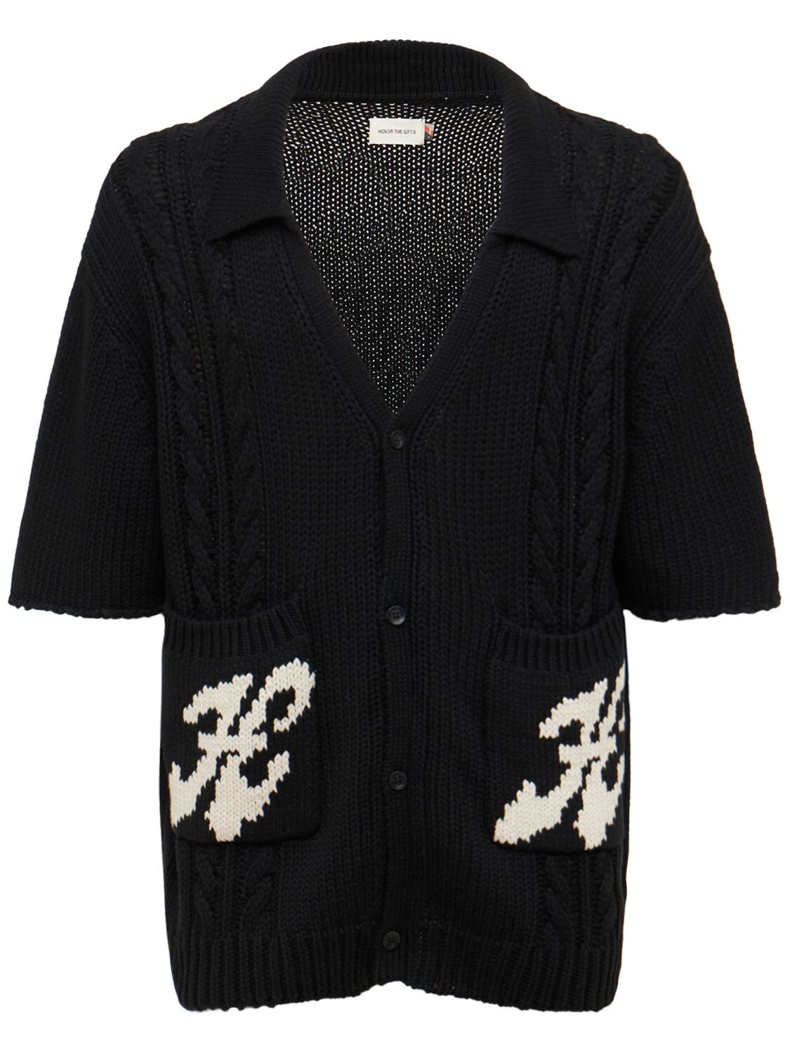 HONOR THE GIFT Dice Cotton & Acrylic Knit Cardigan