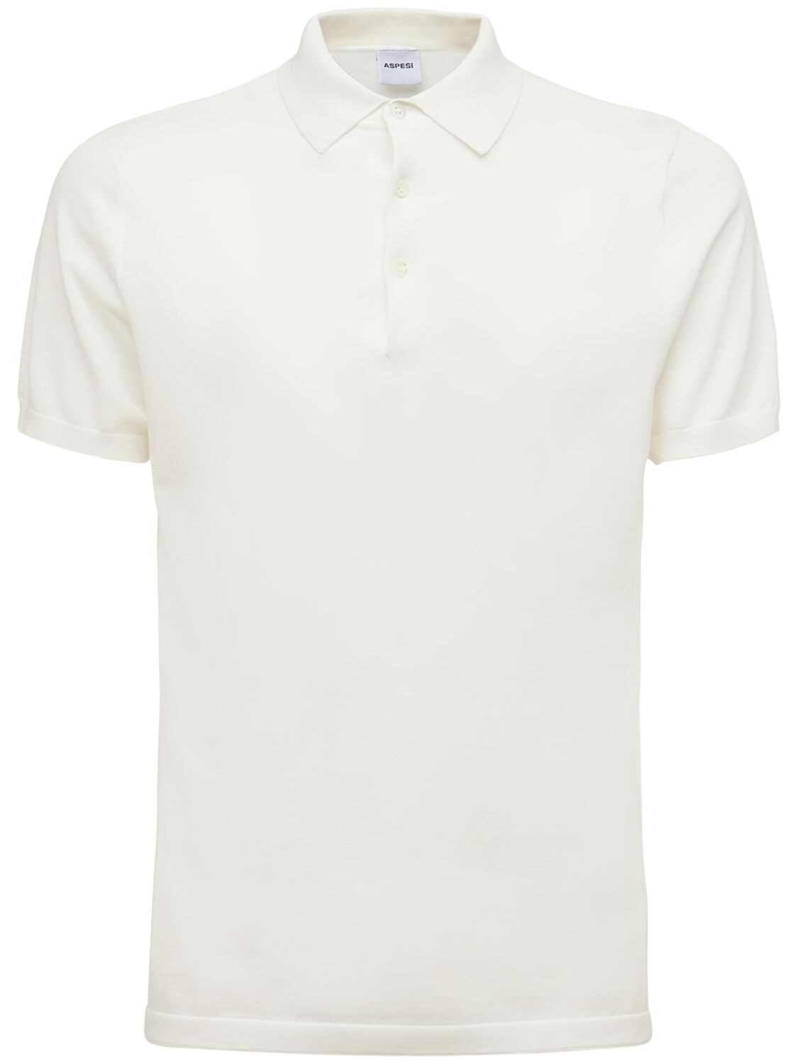 Aspesi Cotton Polo Shirt In White