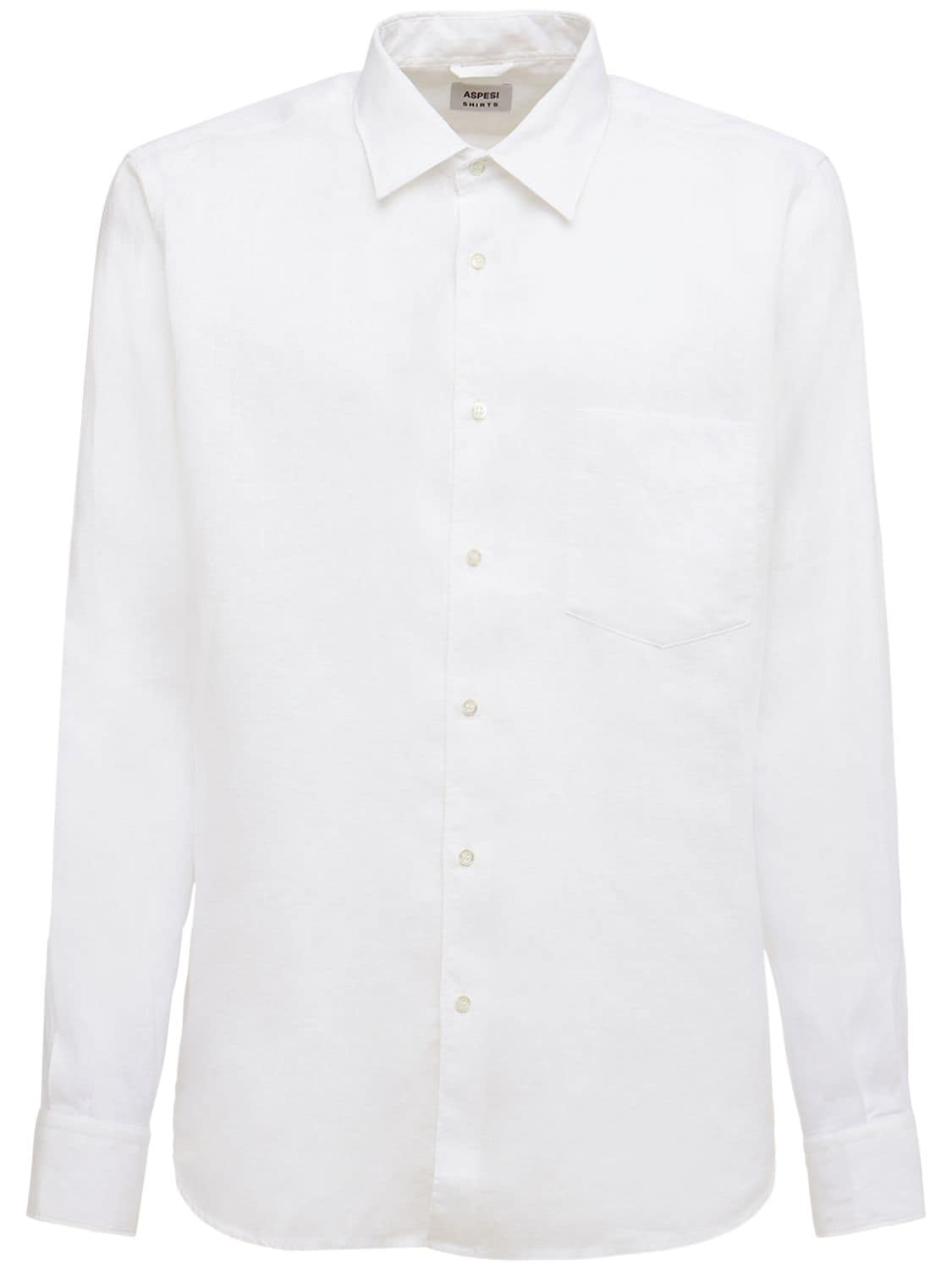 Aspesi Linen Shirt In Белый