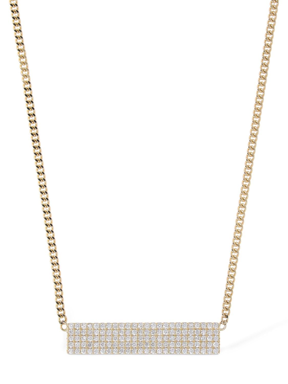 Eéra Long Beach 18kt Gold & Diamond Necklace In Gold,crystal