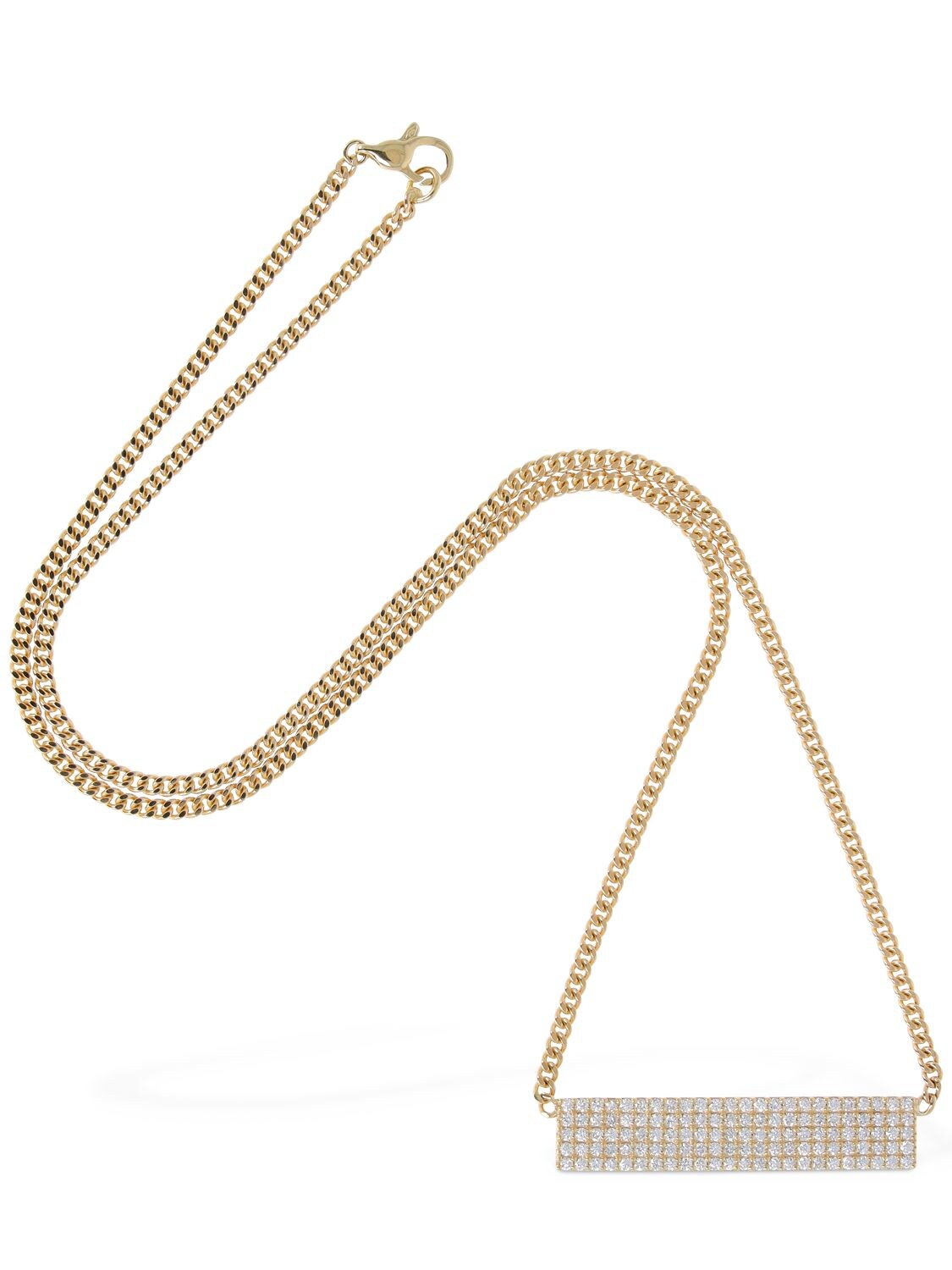 Shop Eéra Long Beach 18kt Gold & Diamond Necklace In Gold,crystal