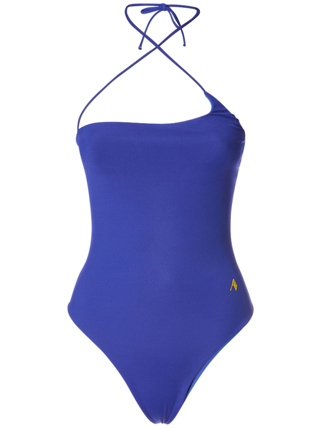 ATTICO RIBBED CROSS TIE ONE PIECE SWIMSUIT