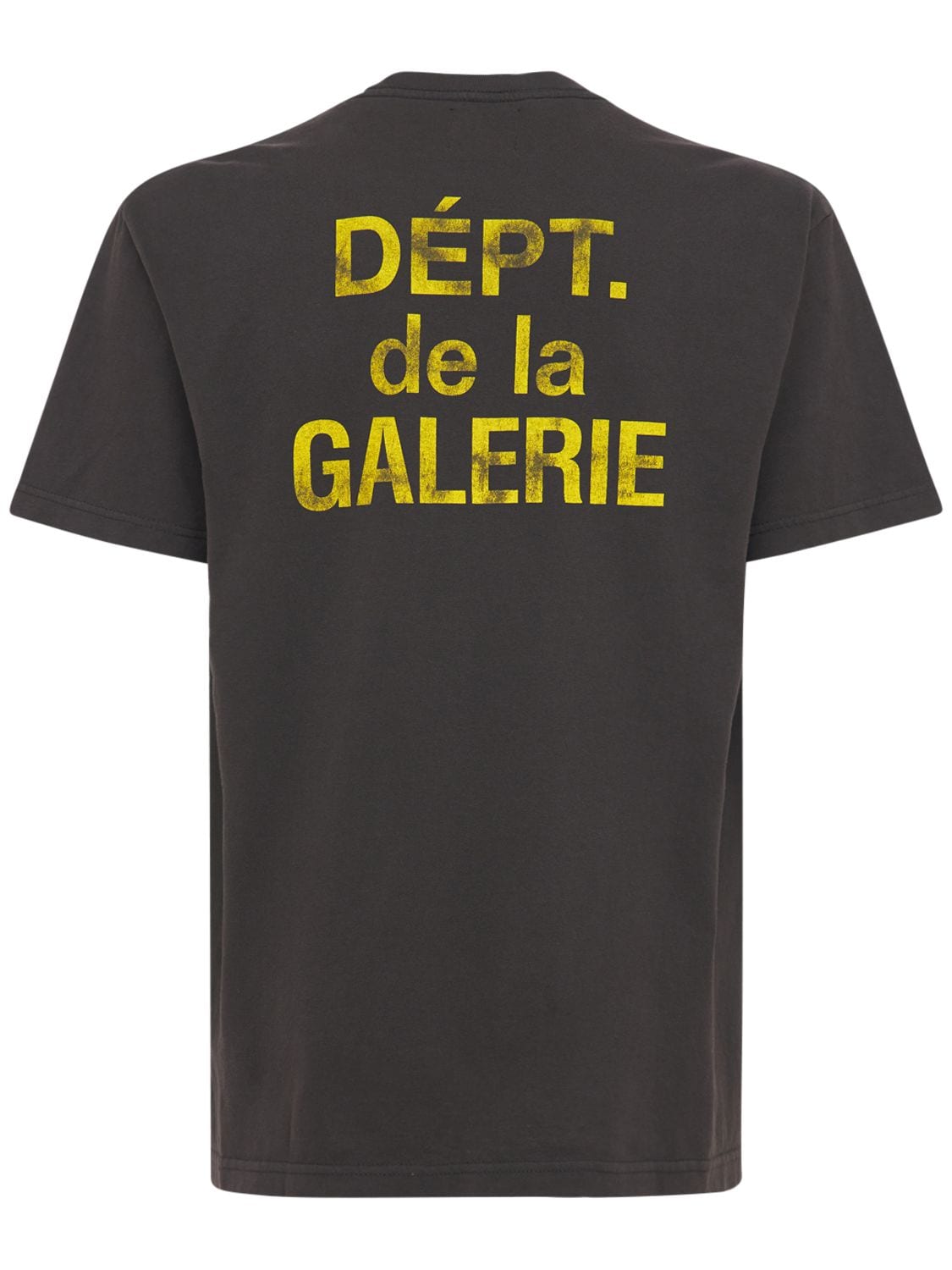 Gallery Dept. French Print Cotton T-shirt In Black