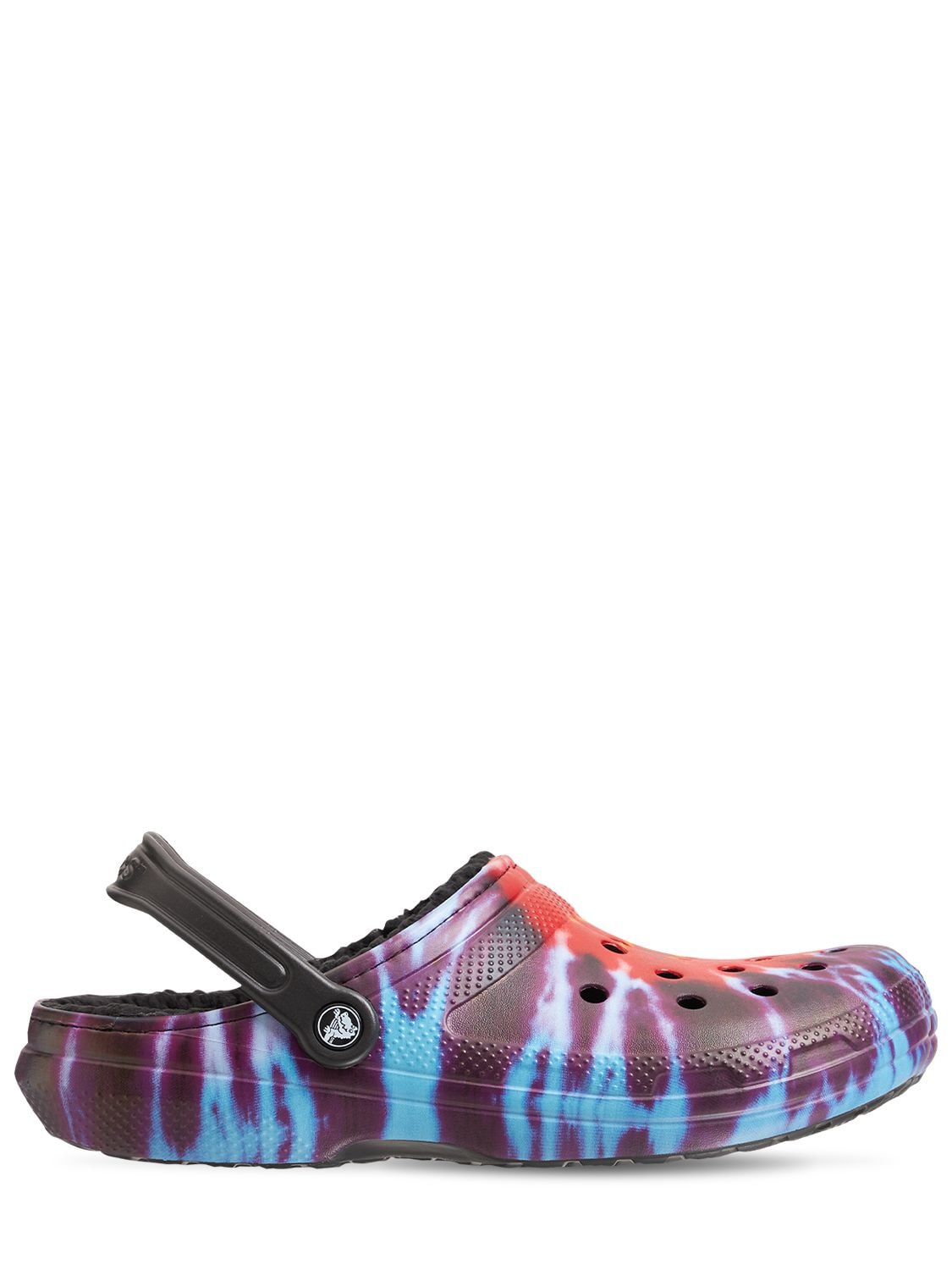 CROCS - Classic tie dye printed sandals - Black | Luisaviaroma