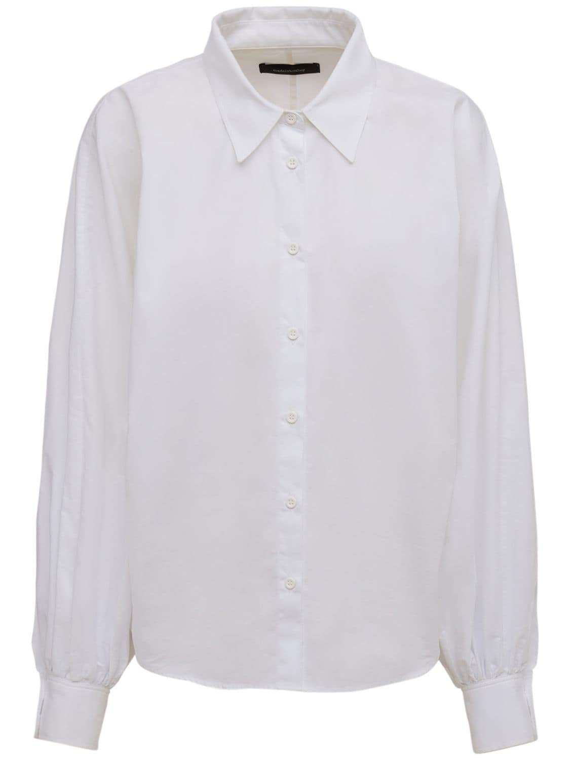 Image of Claire Poplin Shirt W/balloon Sleeves