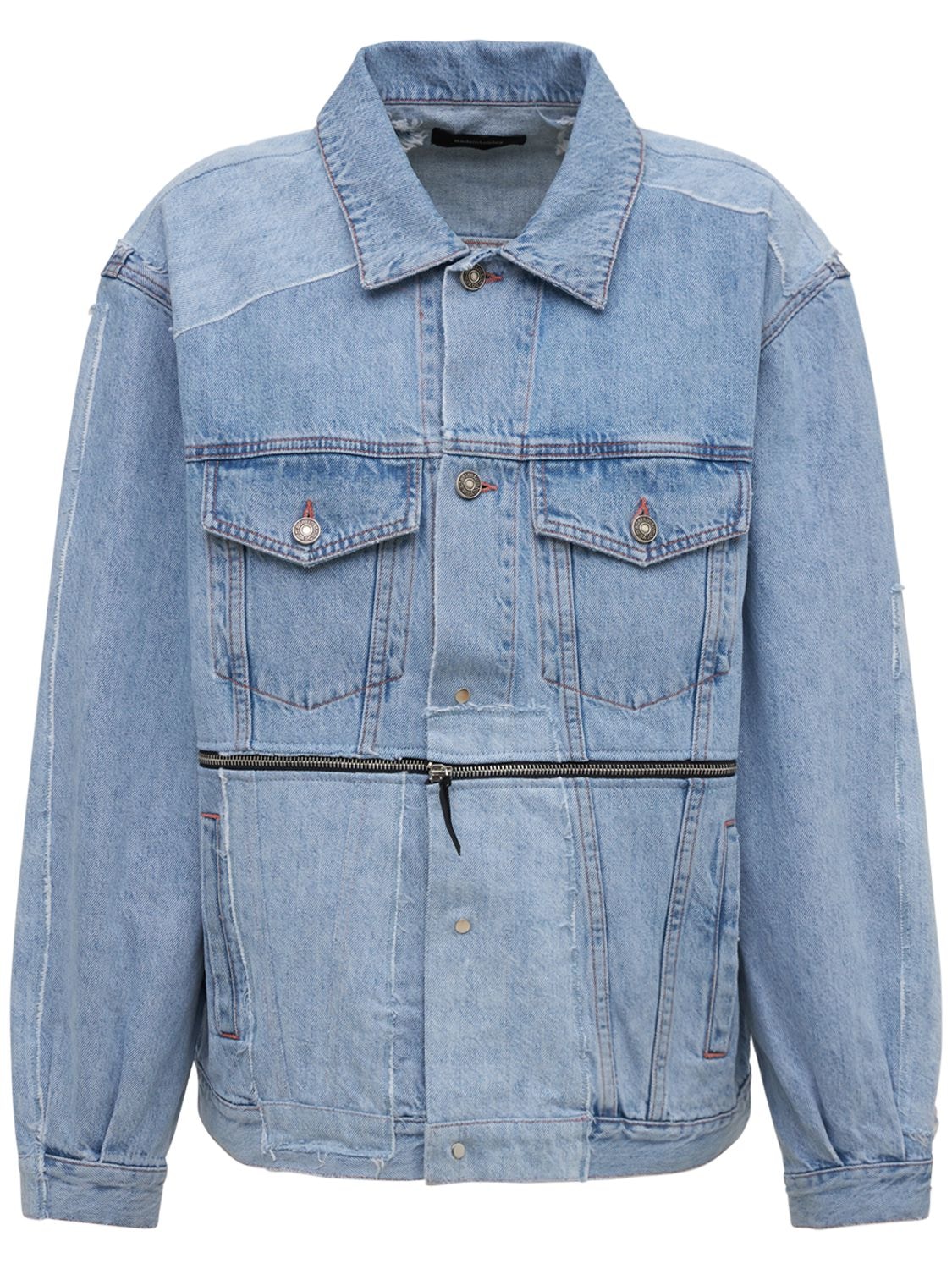 MADE IN TOMBOY RIHANNA COTTON DENIM JACKET W/ZIP 