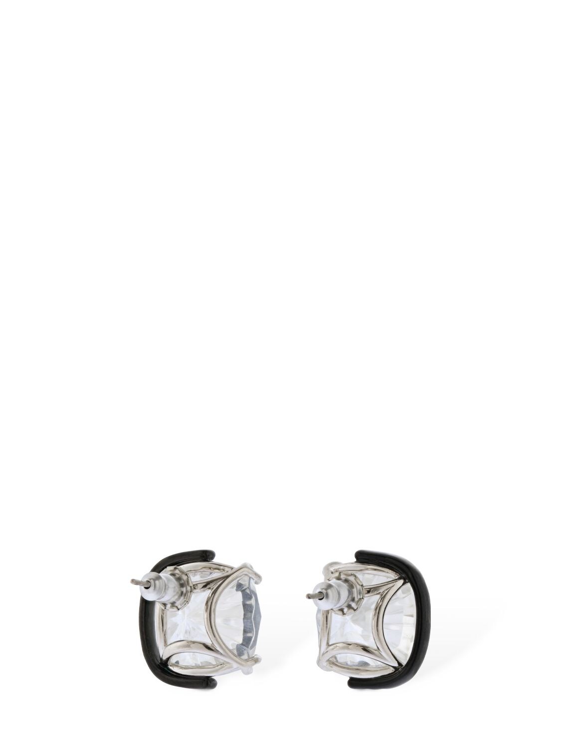 Shop Swarovski Harmonia  Stud Earrings In Crystal,silver