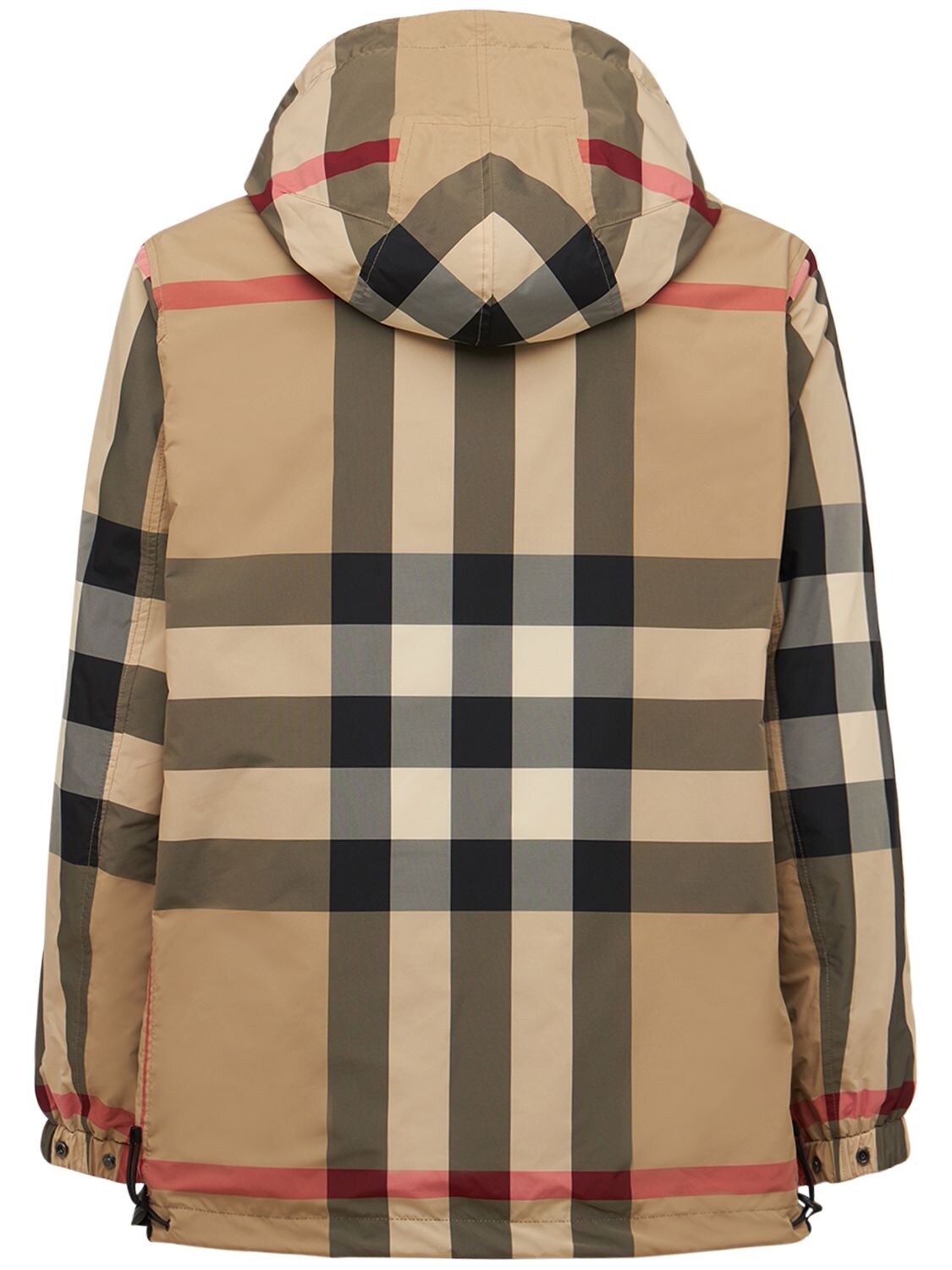 Shop Burberry Elmhurst Reversible Check Jacket In Black