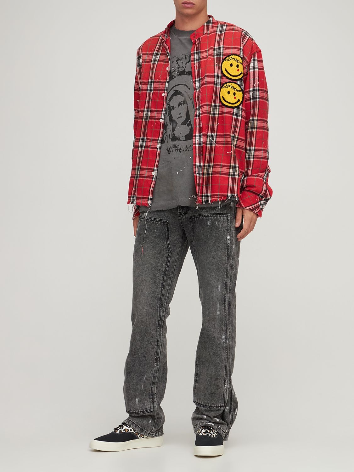 Someit K.o.k Ls Vintage Flannel Shirt in Red | Stylemi