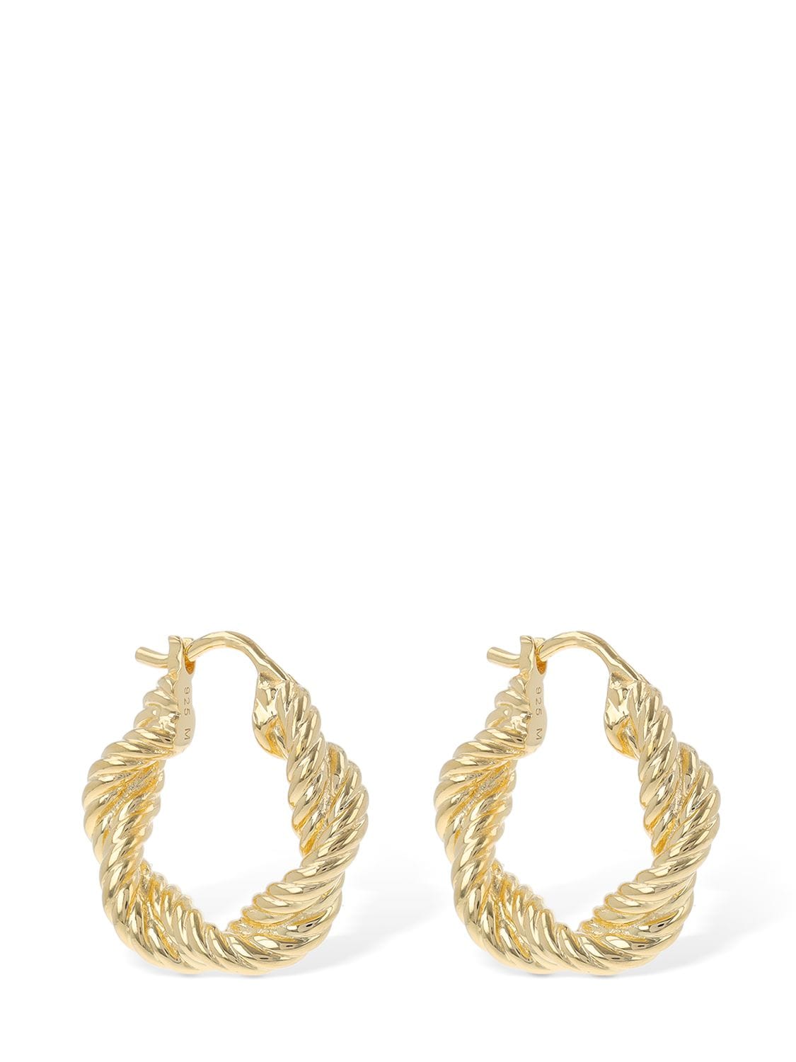 Missoma Twisted Hoop Earrings In Gold