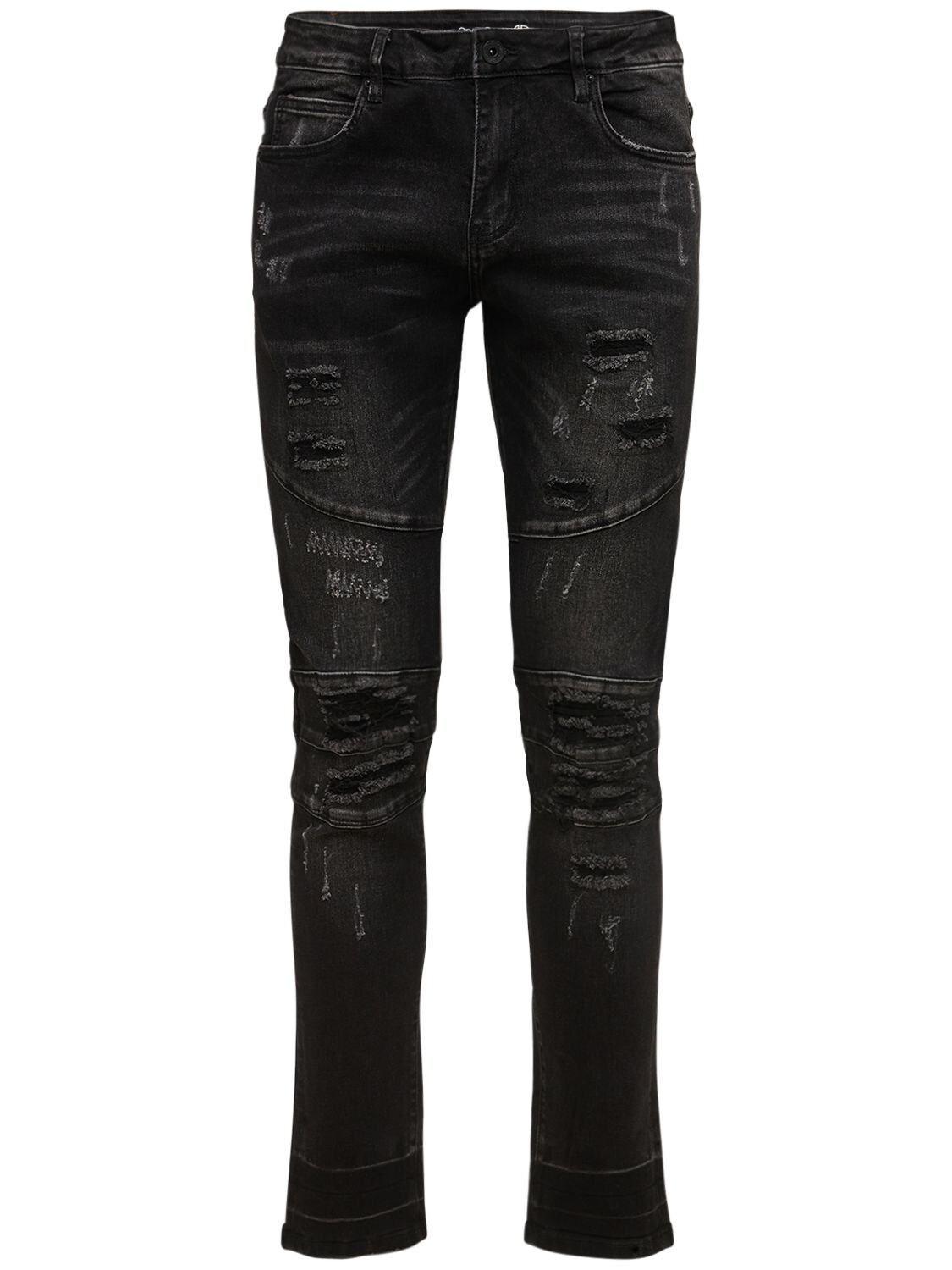 crysp denim joggers