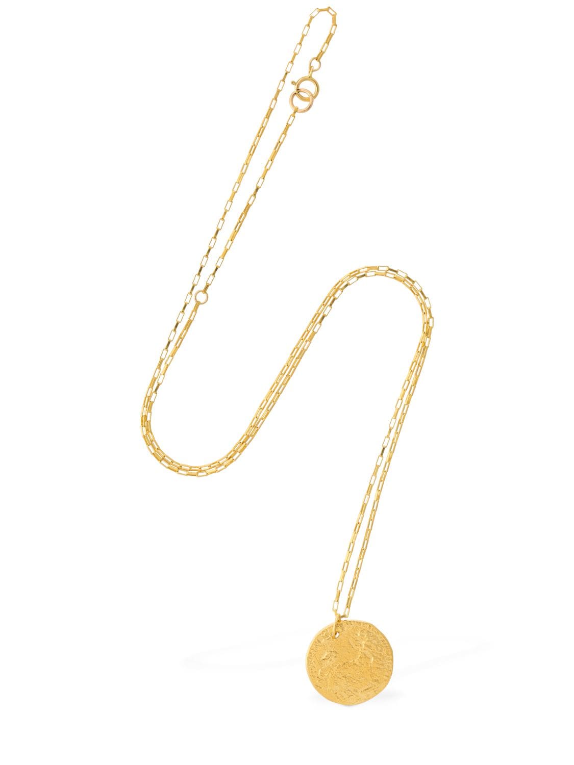 Shop Alighieri Medium Leone Long Necklace In Gold