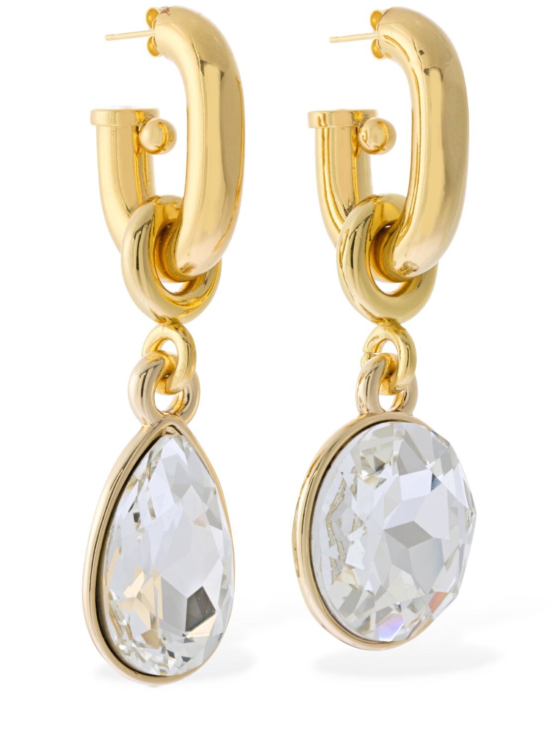 Paco Rabanne Xl Link Chain Earrings in Golden