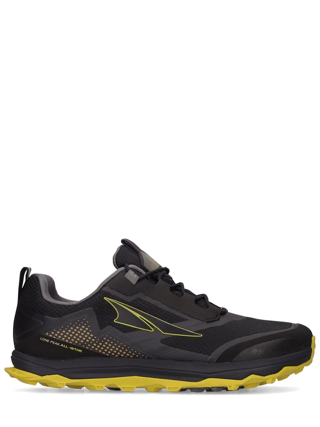 Altra Running Lone Peak Trail Running Sneakers In Black,yellow