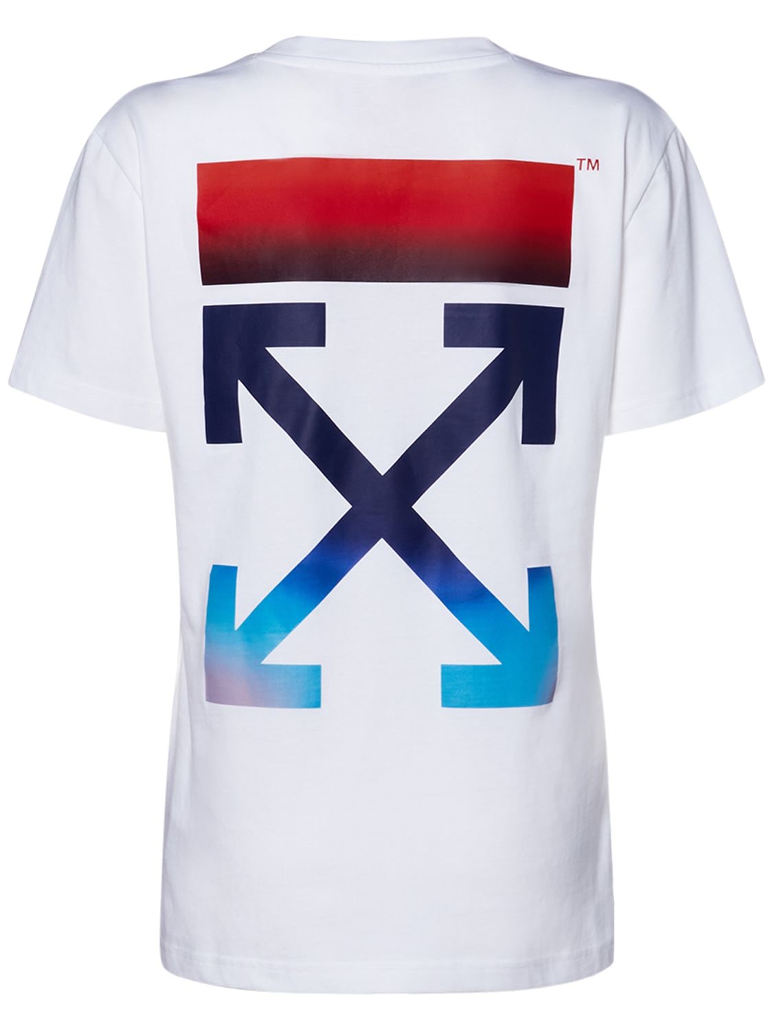 OFF-WHITE Blurred Arrow Logo Cotton Jersey T-shirt