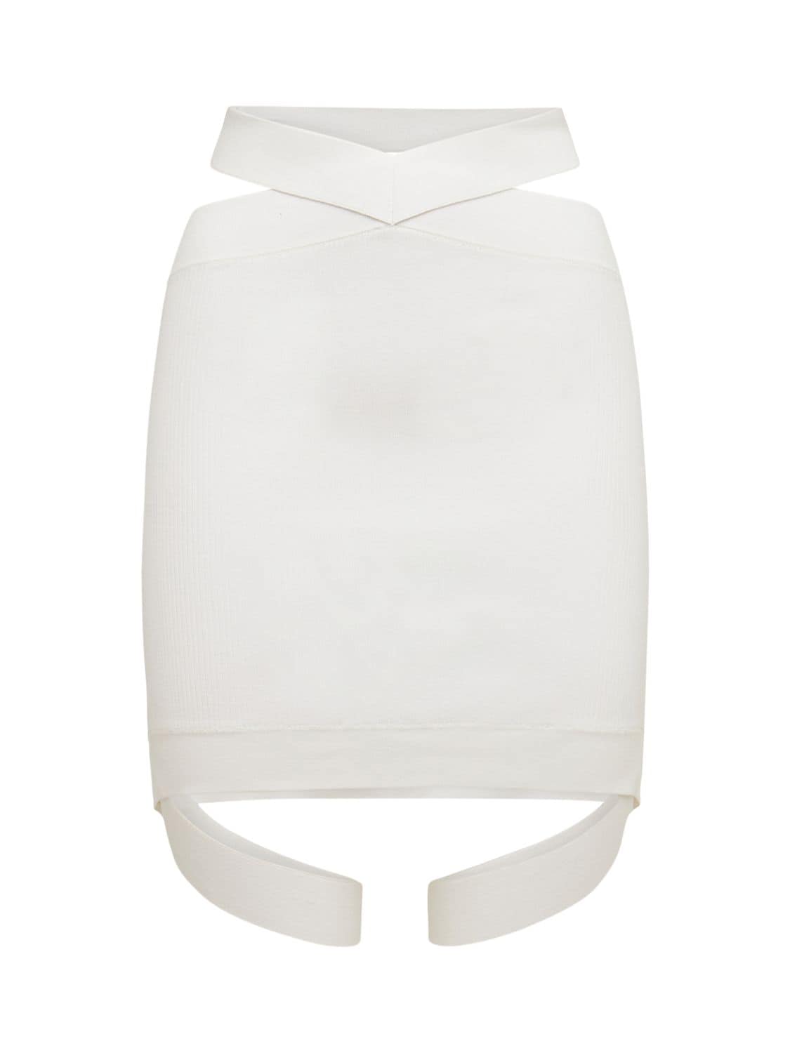 DION LEE Lvr Exclusive Knit Rayon Mini Skirt