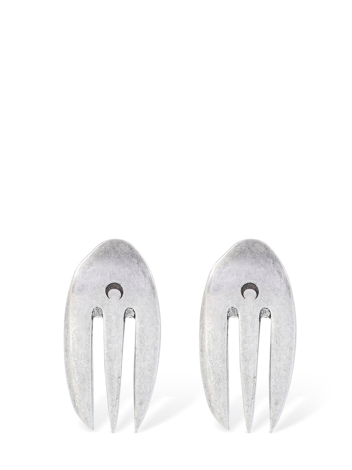 MARINE SERRE Reassembled Cutlery Clip-on Earrings
