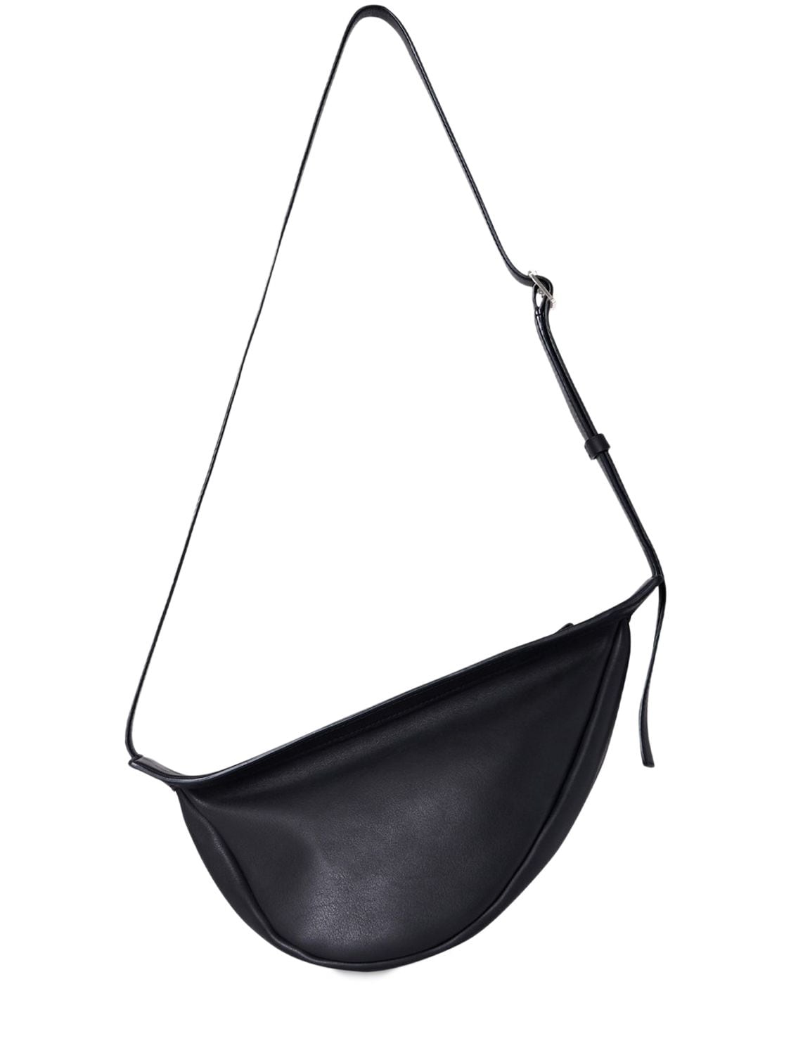 Shop The Row Small Slouchy Banana Leather Bag In Black