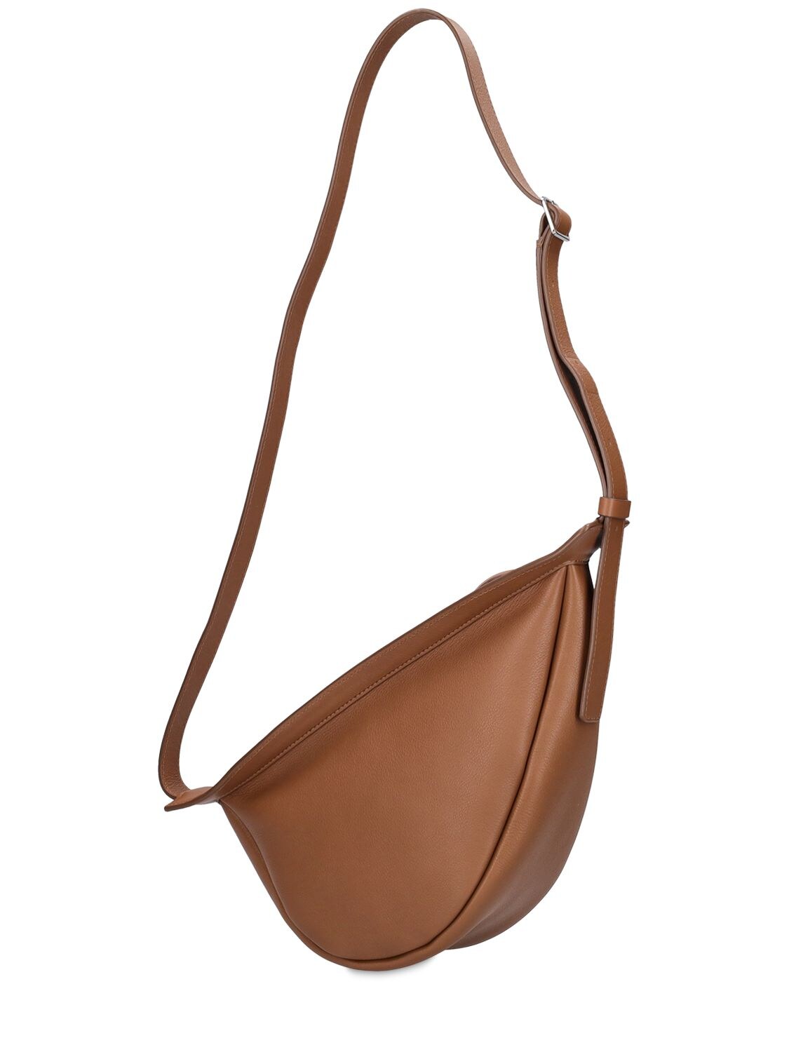 The Row Small Slouchy Banana Bag in Brown